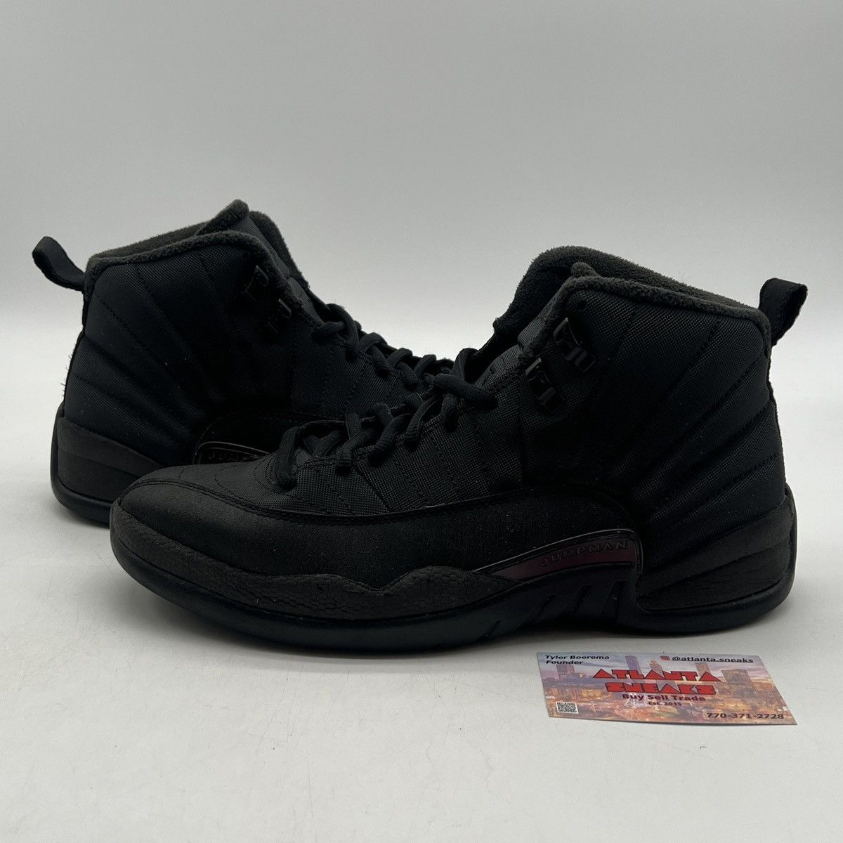 Jordan Brand Air Jordan 12 winterized triple black Size US 9.5 / EU 42-43 - 1 Thumbnail