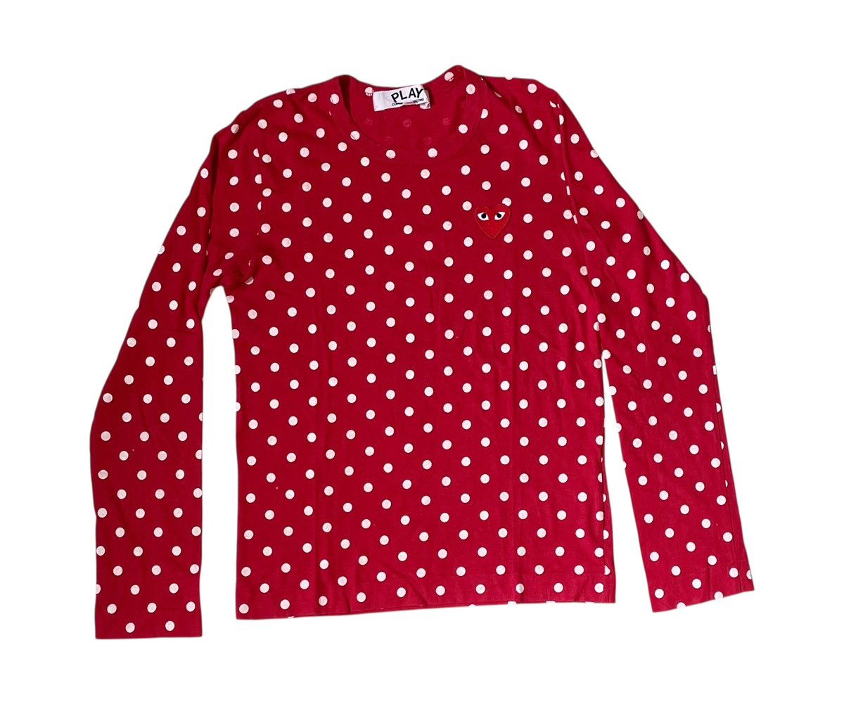 Comme des Garcons Cdg play AD2017 polkadot longsleeve Size US S / EU 44-46 / 1 - 1 Thumbnail