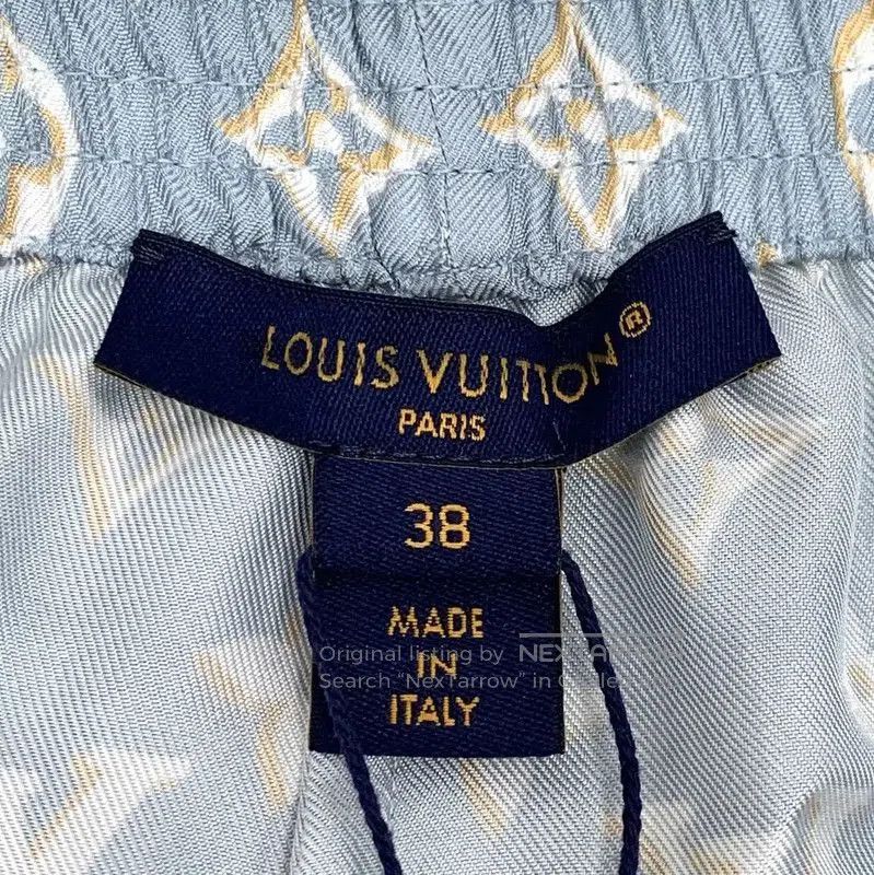 Louis Vuitton Louis Vuitton Blue Silk Women's Shorts . Size 28" / US 6 / IT 42 - 5 Thumbnail