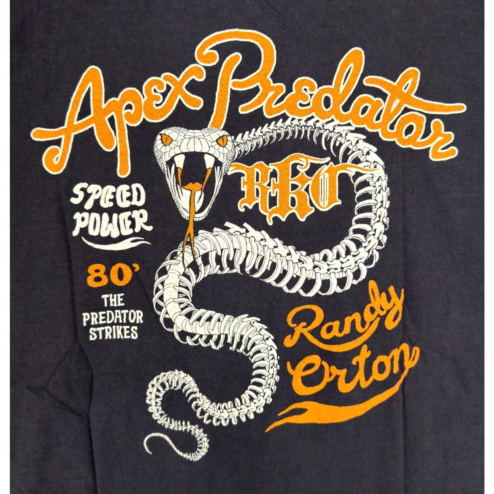 Speedo VINTAGE WWE 2012 Randy Orton Apex Predator RKO Speed Power Wrestling T Shirt 2XL Grey Cotton Crew Neck Short Sleeve Men Size US XXL / EU 58 / 5 - 5 Thumbnail