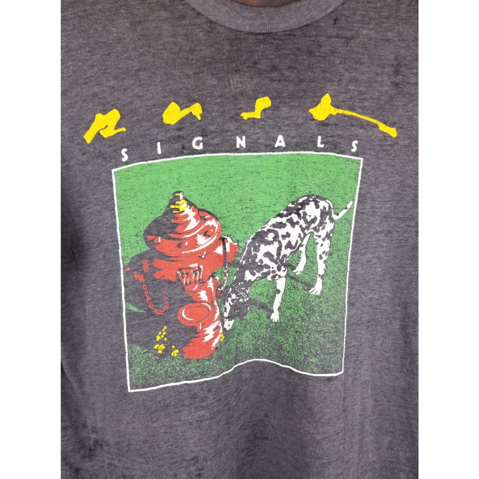 Vintage VINTAGE 83' RUSH NEW WORLD TOUR SUN FADED BURNOUT T-SHIRT SZ M Shirt Men Black Cotton Short Sleeve Round Neck Band Theme USA Retro Size US M / EU 48-50 / 2 - 2 Thumbnail