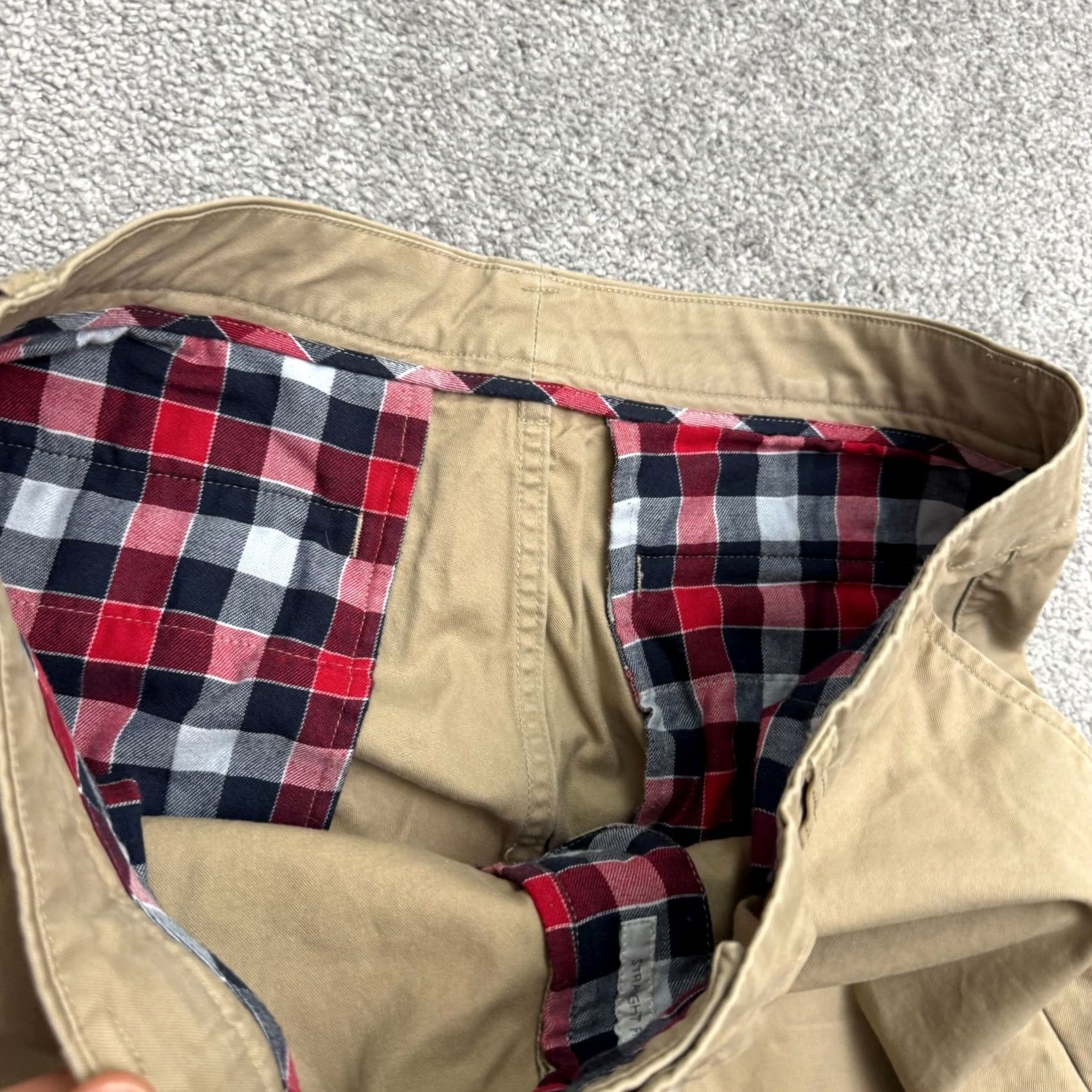 Bonobos Bonobos Straight Leg Cotton Chino Pants Mens 35x34 Brown Khaki Flat Front Casual Regular Size US 35 - 5 Thumbnail