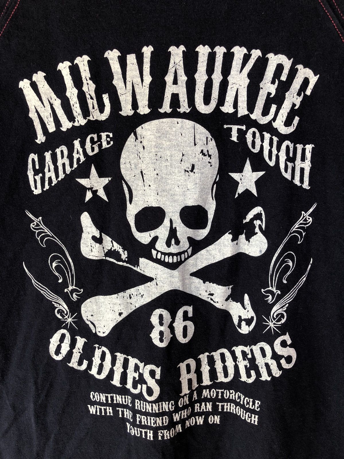 If Six Was Nine Vintage Black Icon Thruxton Milwaukee Skull Punk Shirt Tee Size US L / EU 52-54 / 3 - 9 Thumbnail