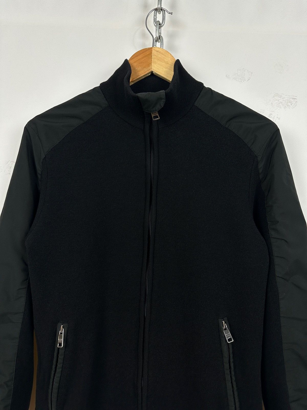 Prada Prada Red Tab Wool/Nylon Technical Knit Full Zip Jacket Size US M / EU 48-50 / 2 - 5 Thumbnail