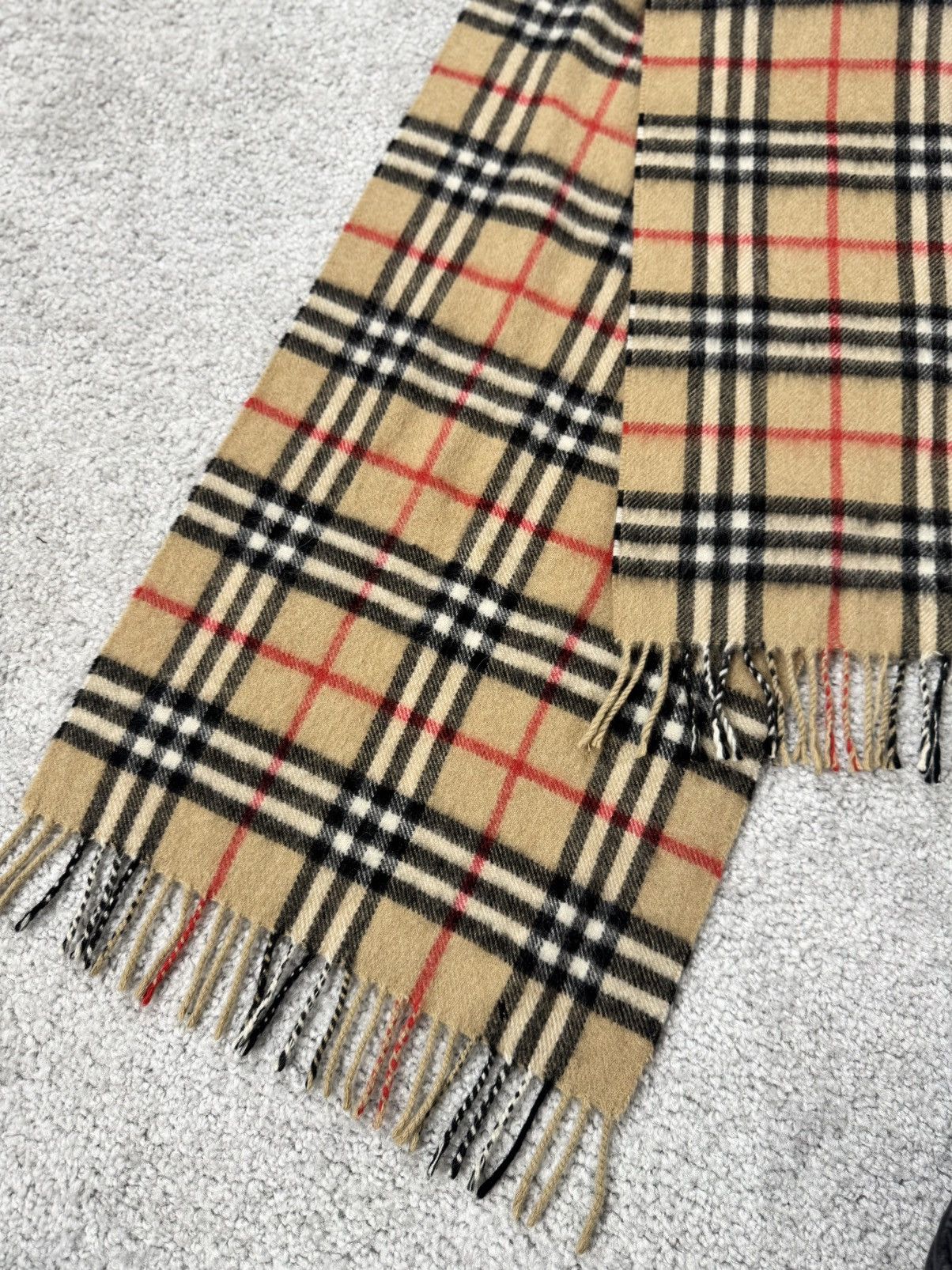 Burberry Vintage Burberry's London Cashmere Scarf Nova Check Stripes Size ONE SIZE - 4 Thumbnail