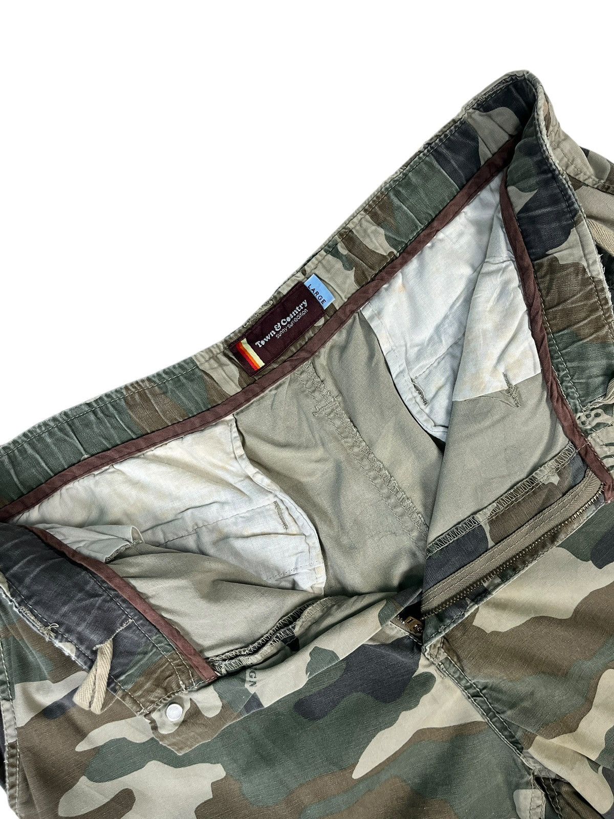 Vintage Town & Country Surf Design Camo Hawaii Cargo Shorts Size US 30 / EU 46 - 13 Thumbnail