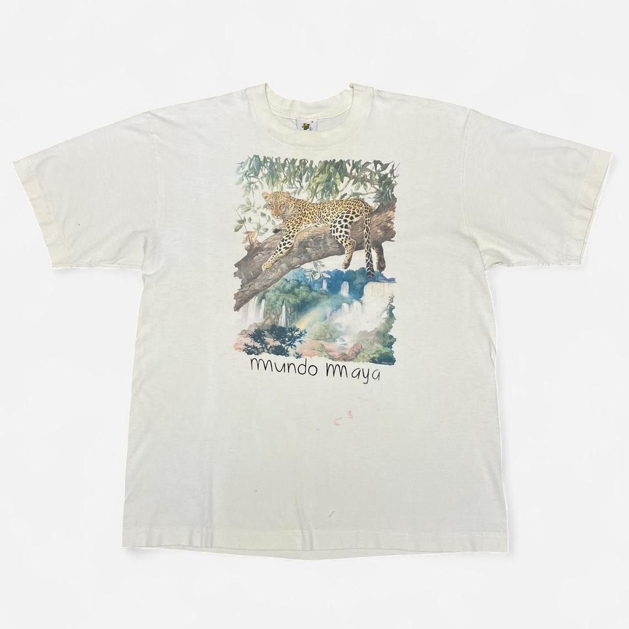 Other Vintage 90s leopard wildlife Mundo maya graphic T-shirt Size US M / EU 48-50 / 2 - 1 Thumbnail
