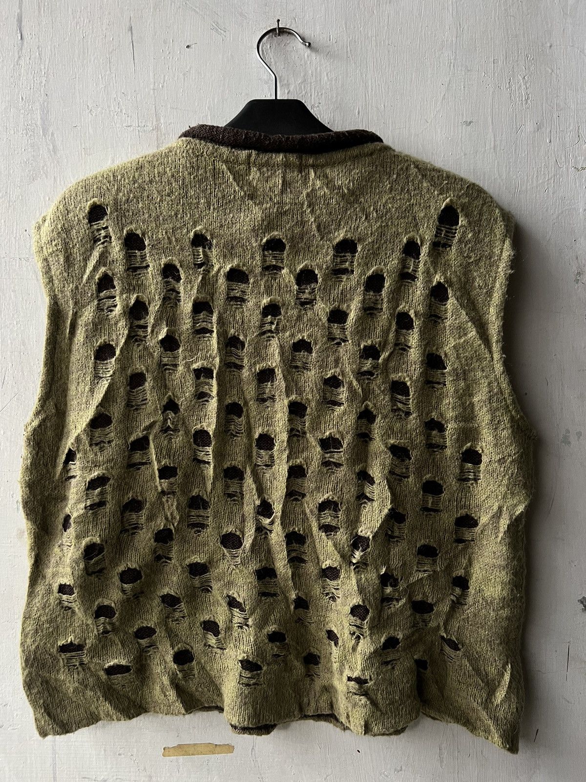 Japanese Brand × Tete Homme Tete Homme Knit Vest Size US S / EU 44-46 / 1 - 7 Thumbnail