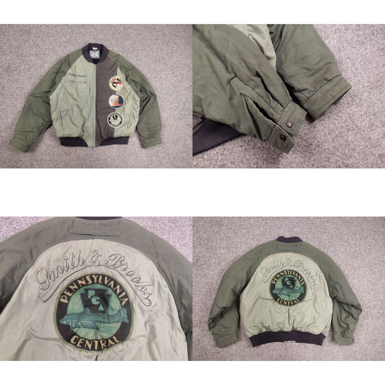Logo 7 Vintage Pennsylvania Central Patsh Logo Bomber Jacket Nike Style Shirt Size US L / EU 52-54 / 3 - 8 Thumbnail