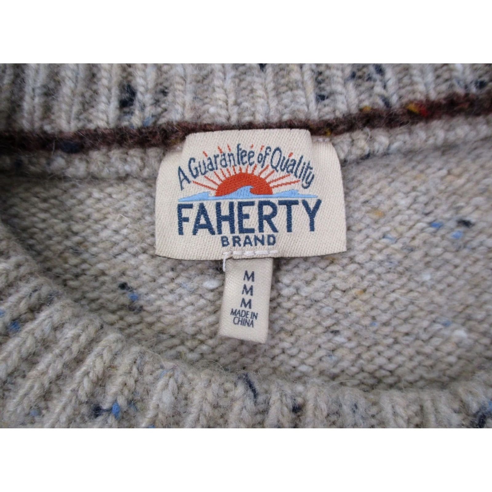 Faherty Faherty Sweater Women M Beige Wool Nylon Outside Hiking Pullover Casual Size M / US 6-8 / IT 42-44 - 6 Thumbnail