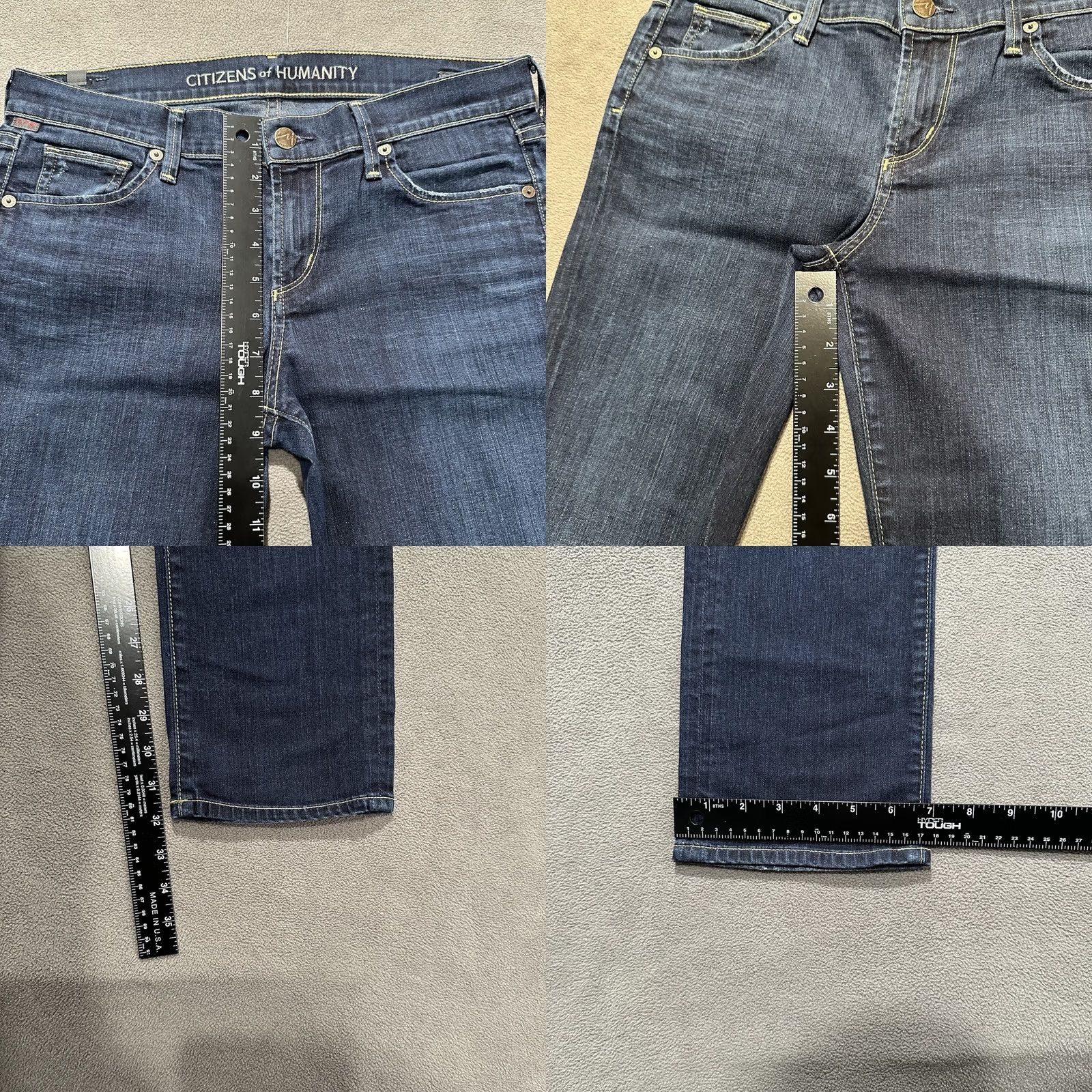 Citizens Of Humanity Citizens of Humanity Ava Jeans Womens 29 Blue Denim Low Rise Straight GUC Jeans Size 29" - 10 Thumbnail