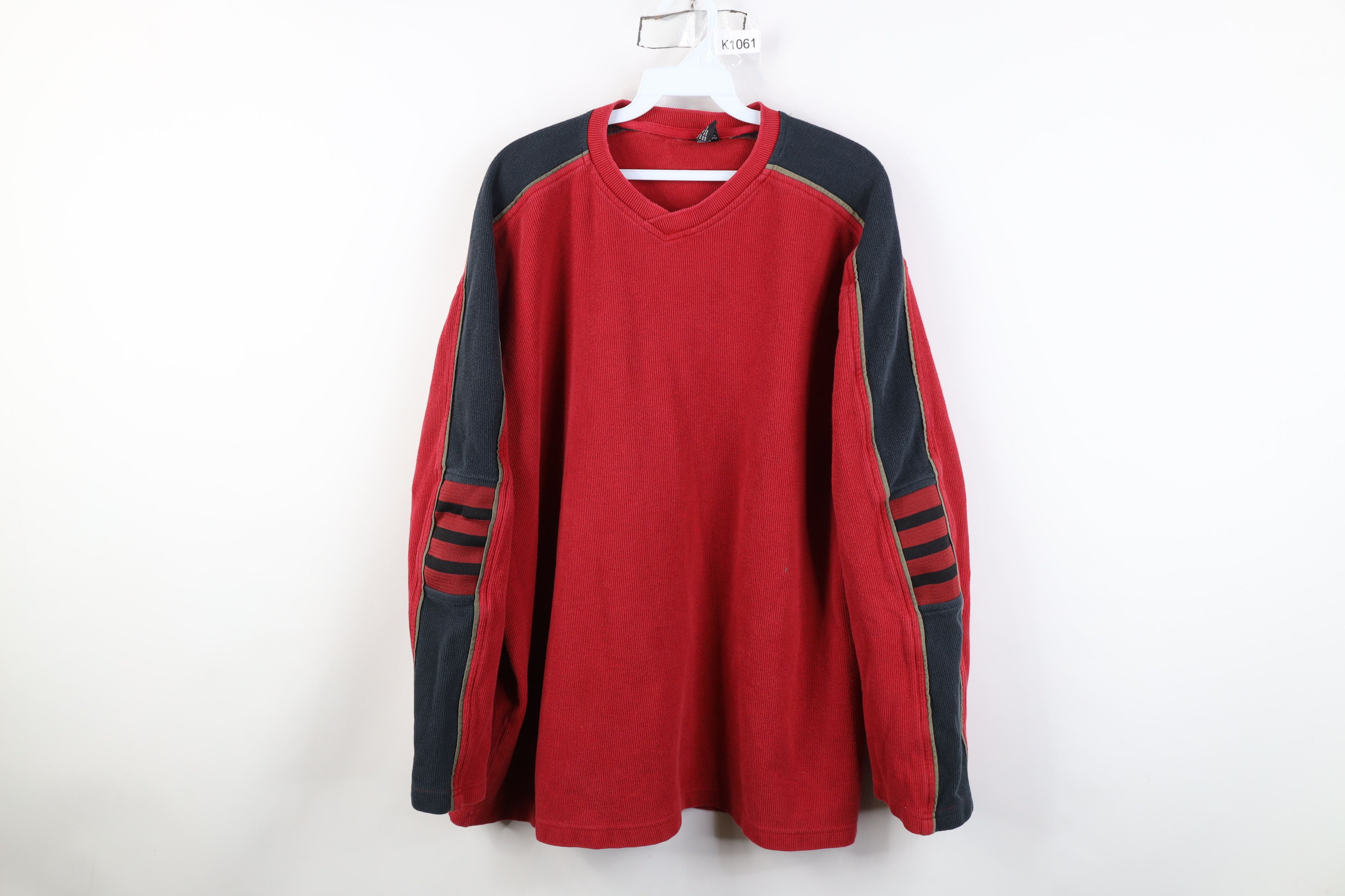 Vintage Vintage 90s Streetwear Heavy Ribbed Knit Long Sleeve T-Shirt Size US XL / EU 56 / 4 - 1 Thumbnail