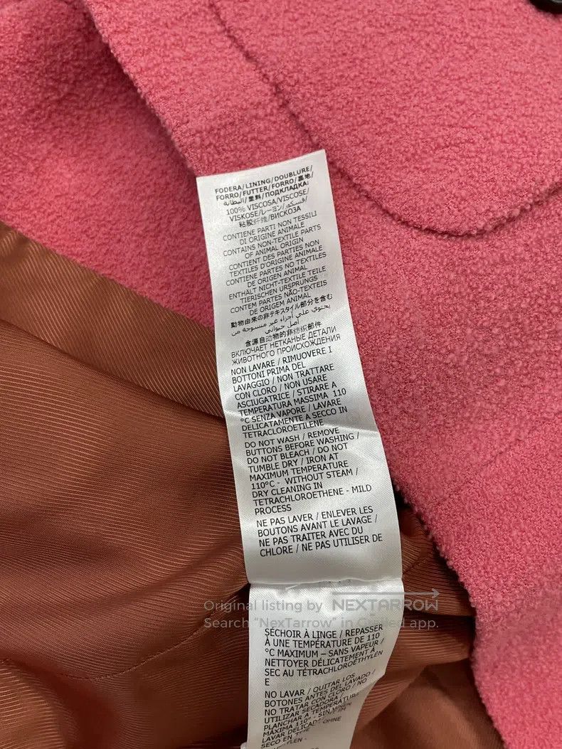 Gucci Gucci Pink woollen coat Size XS / US 0-2 / IT 36-38 - 6 Thumbnail