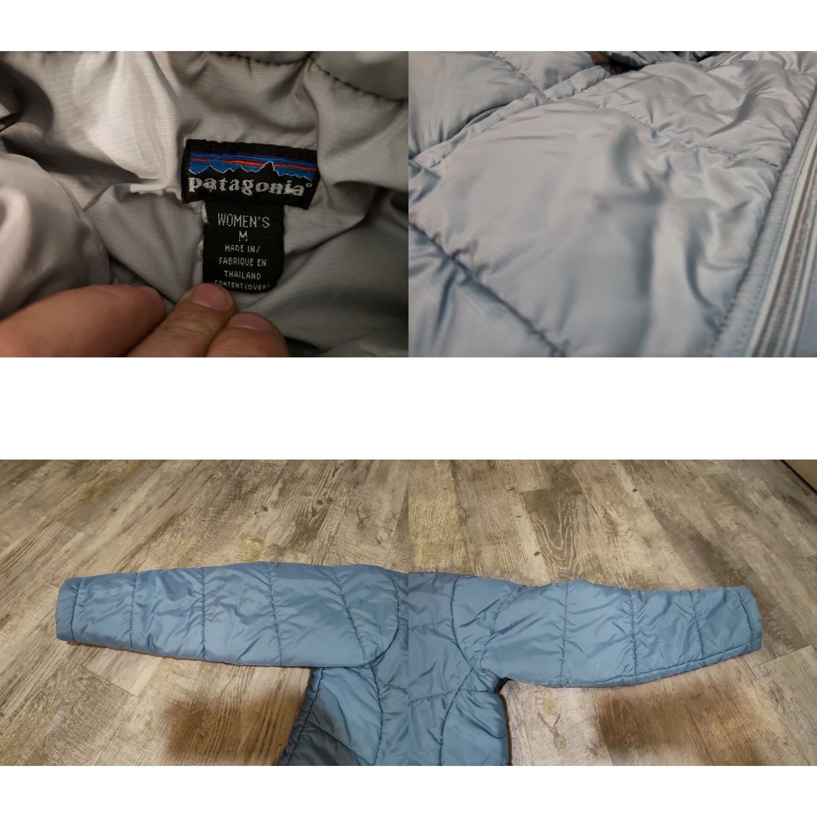 Patagonia Patagonia Vintage Down Full Zip Jacket Women’s Medium Blue Gray Read Size M / US 6-8 / IT 42-44 - 8 Thumbnail