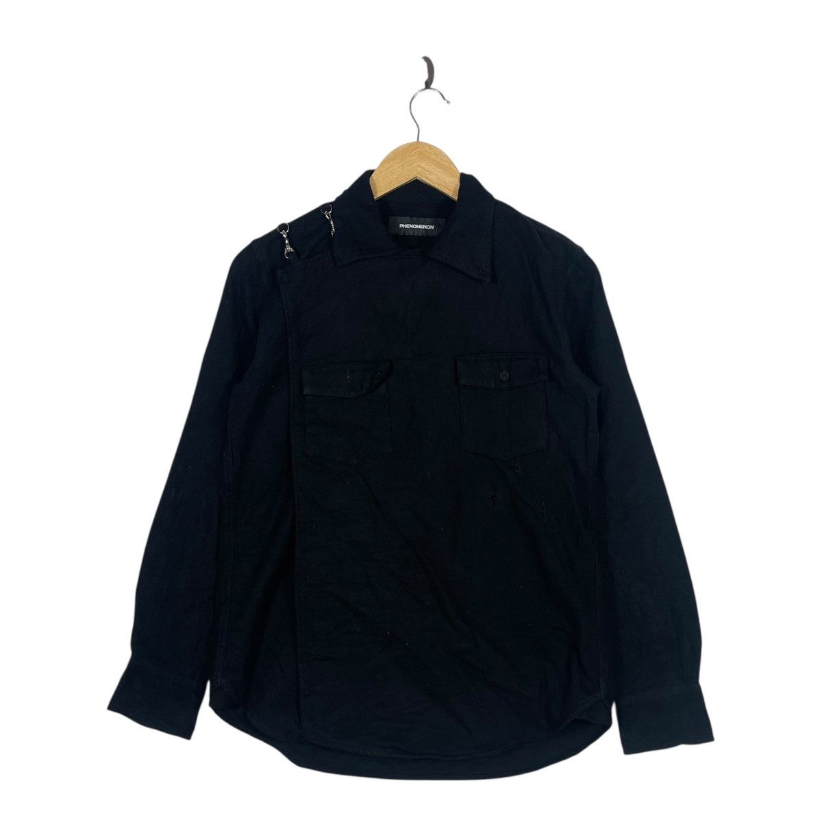 PHENOMENON Phenomenon AW2011 Black Tactical Strap Shirt Military Style Size US S / EU 44-46 / 1 - 1 Thumbnail