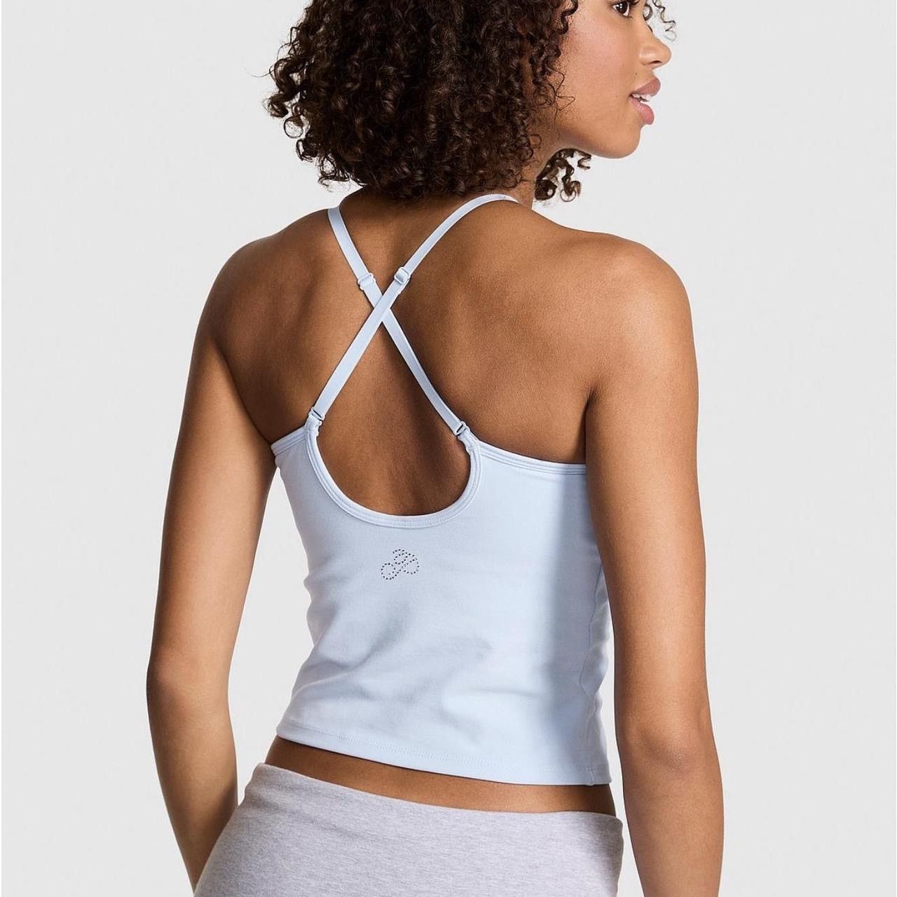 Victoria's Secret Victoria's Secret PINK blue halter neck crop top Size S / US 4 / IT 40 - 2 Thumbnail