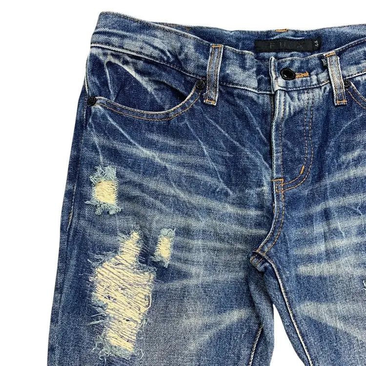 GOSTAR DE FUGA Gostar De Fuga Distressed Flared Denim Size US 33 - 4 Thumbnail