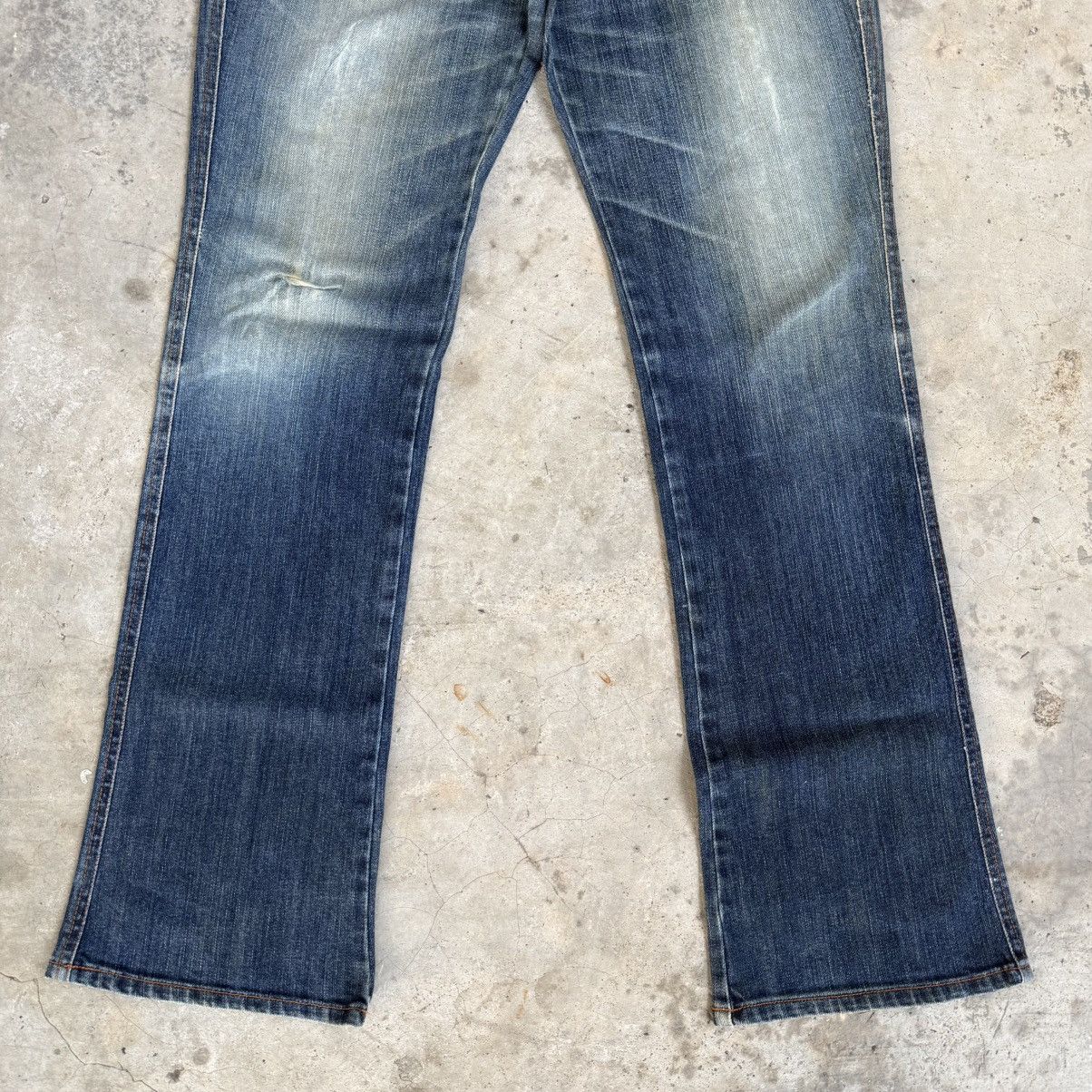 Morgan Homme Vintage Morgan Homme Flare Faded Denim Jean Pants W32 Size US 32 / EU 48 - 3 Thumbnail