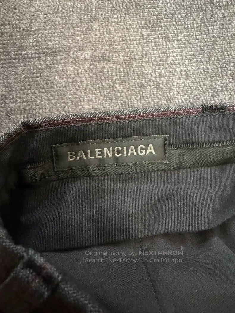 Balenciaga Balenciaga size S Striped Mid Waist Zipper Casual Pants Size US 27 - 3 Thumbnail