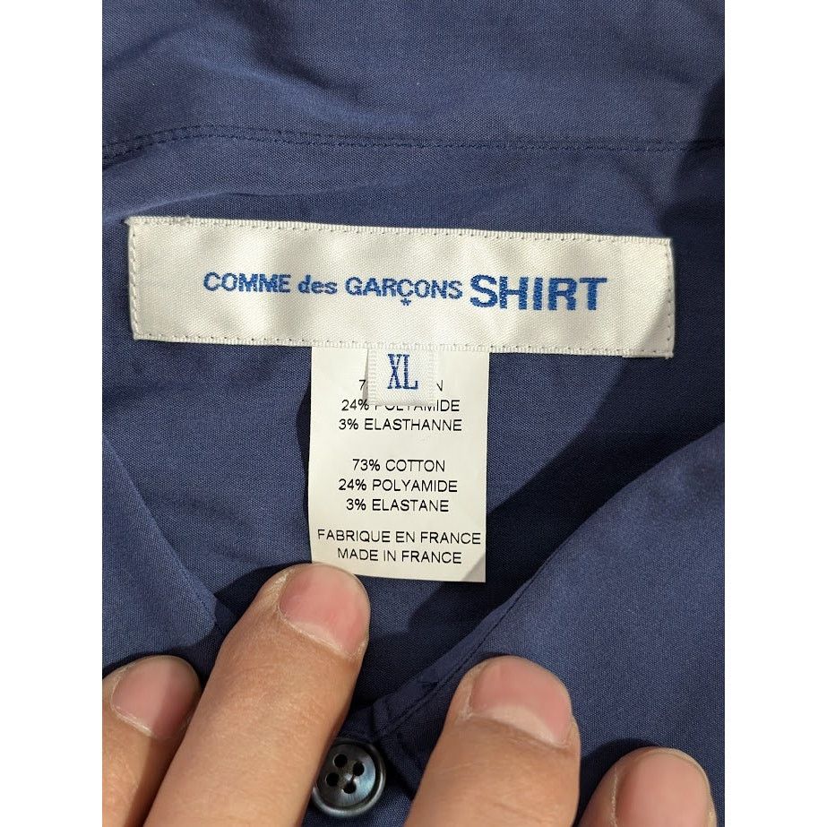 Comme des Garcons SHIRT o1rshd1 Button Shirt in Navy Blue Size US XL / EU 56 / 4 - 16 Thumbnail