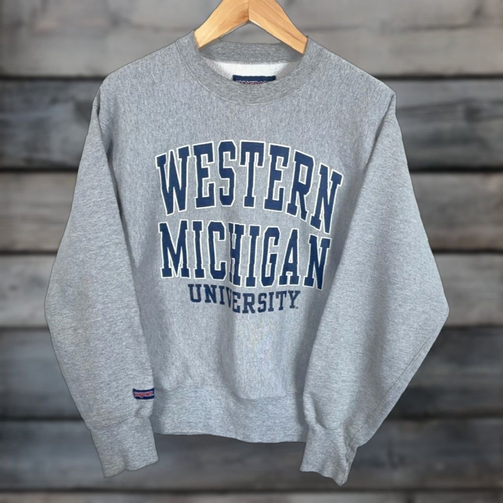 Jansport VINTAGE JanSport Western Michigan University Sweatshirt Adult Large Gray College Size US L / EU 52-54 / 3 - 1 Thumbnail