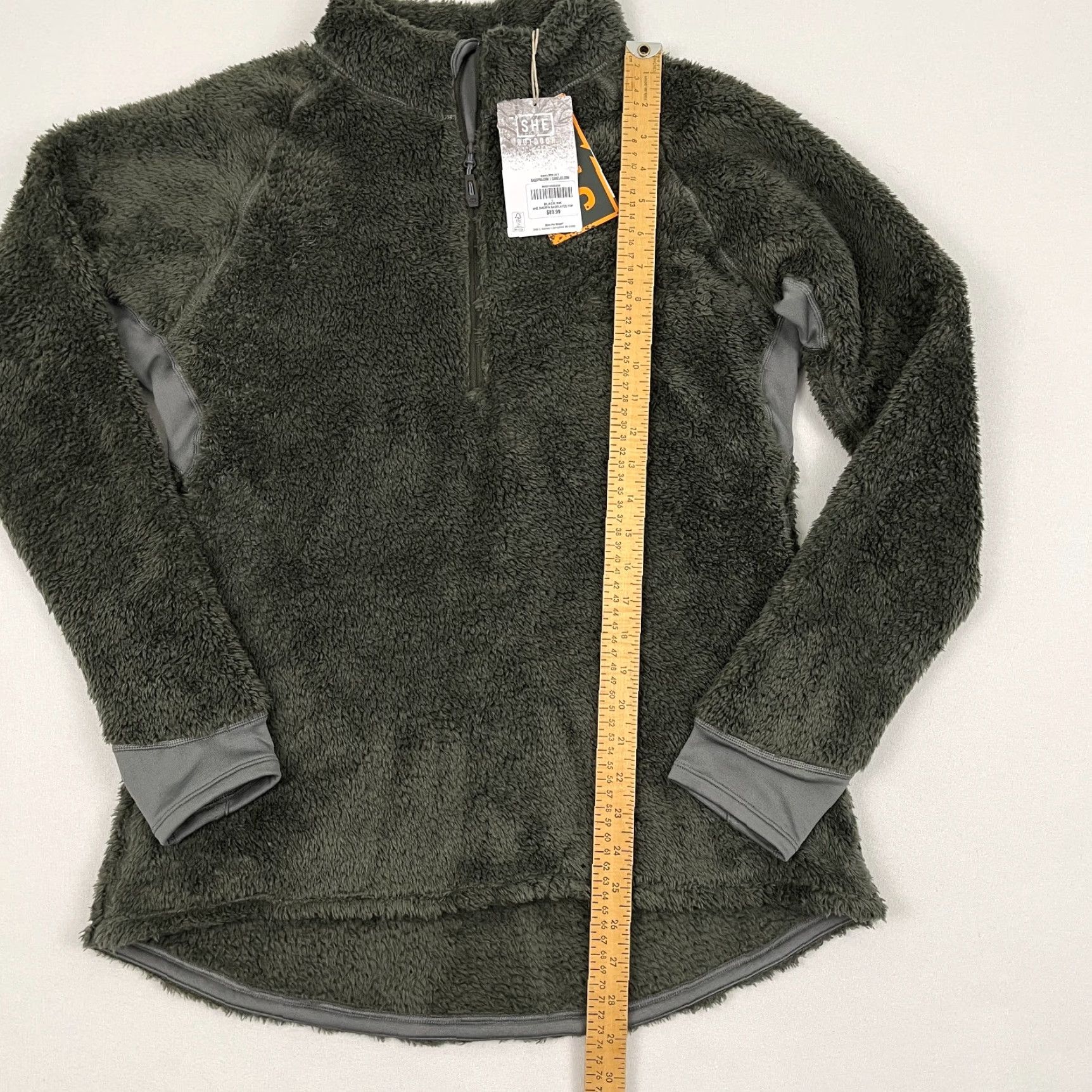 Layer 8 SHE Outdoor Sherpa Jacket Womens L Black Ink Gray Base Layer Hunting Outdoor NEW Jacket Size M / US 6-8 / IT 42-44 - 4 Thumbnail