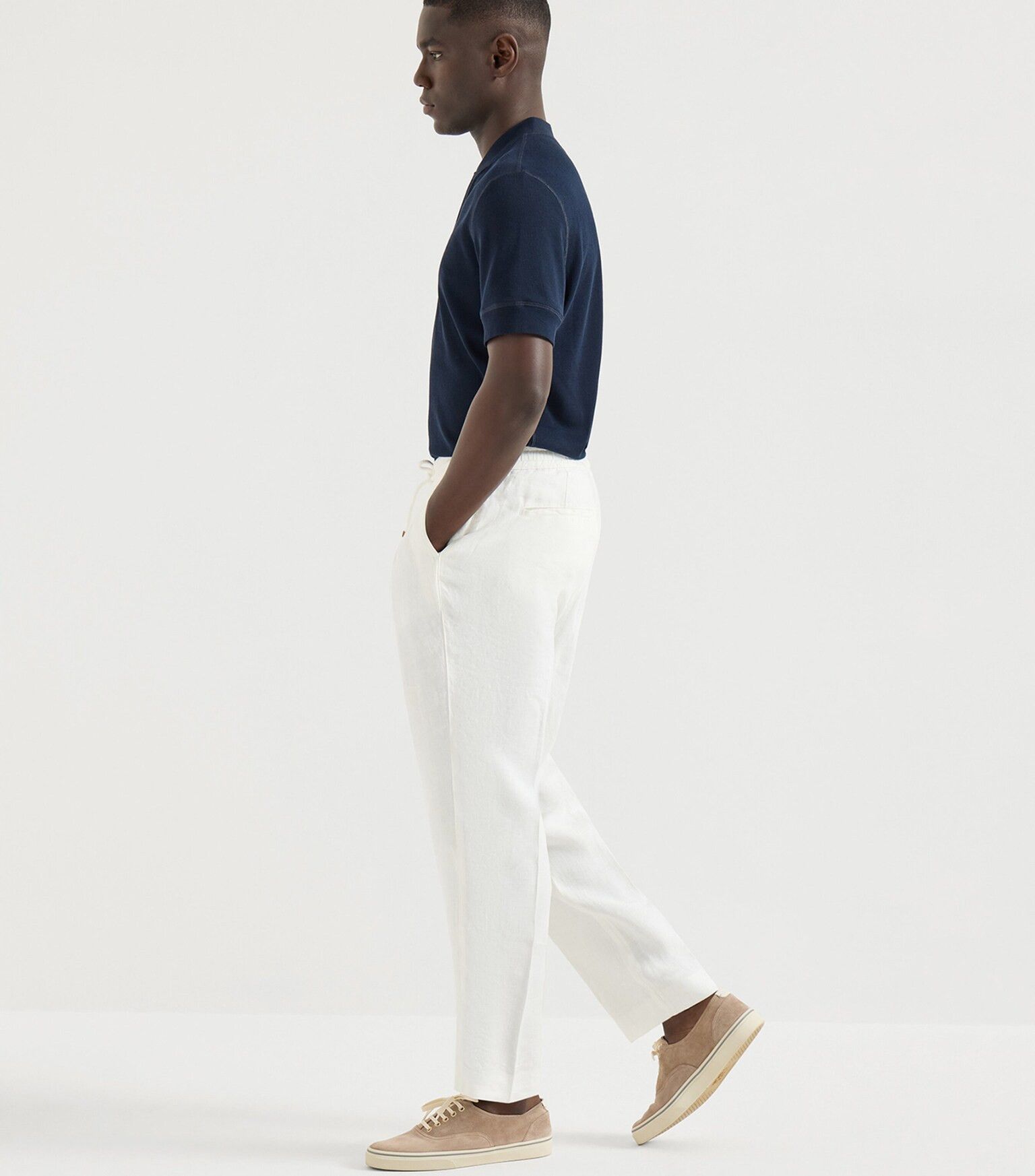 Brunello Cucinelli o1y0526 Jogger & Sweatpant in White Size US 40 / EU 56 - 3 Thumbnail