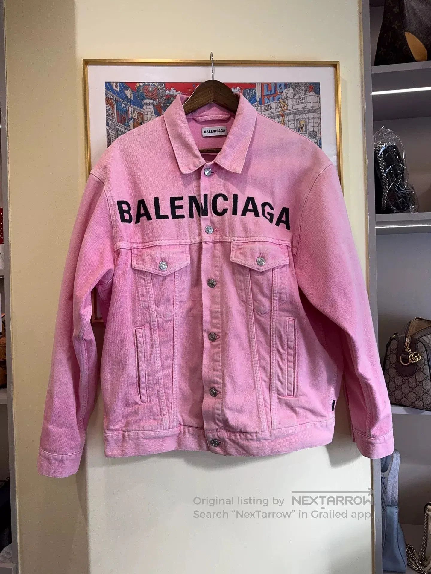 Balenciaga Balenciaga Pink Embroidered Jacket. Size US S / EU 44-46 / 1 - 1 Thumbnail