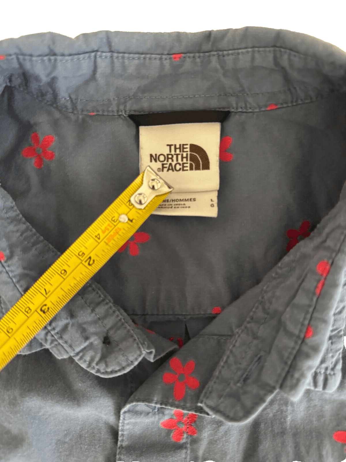 The North Face North Face Short Sleeve Button Down Hiking Men's L Blue Red Size US L / EU 52-54 / 3 - 3 Thumbnail