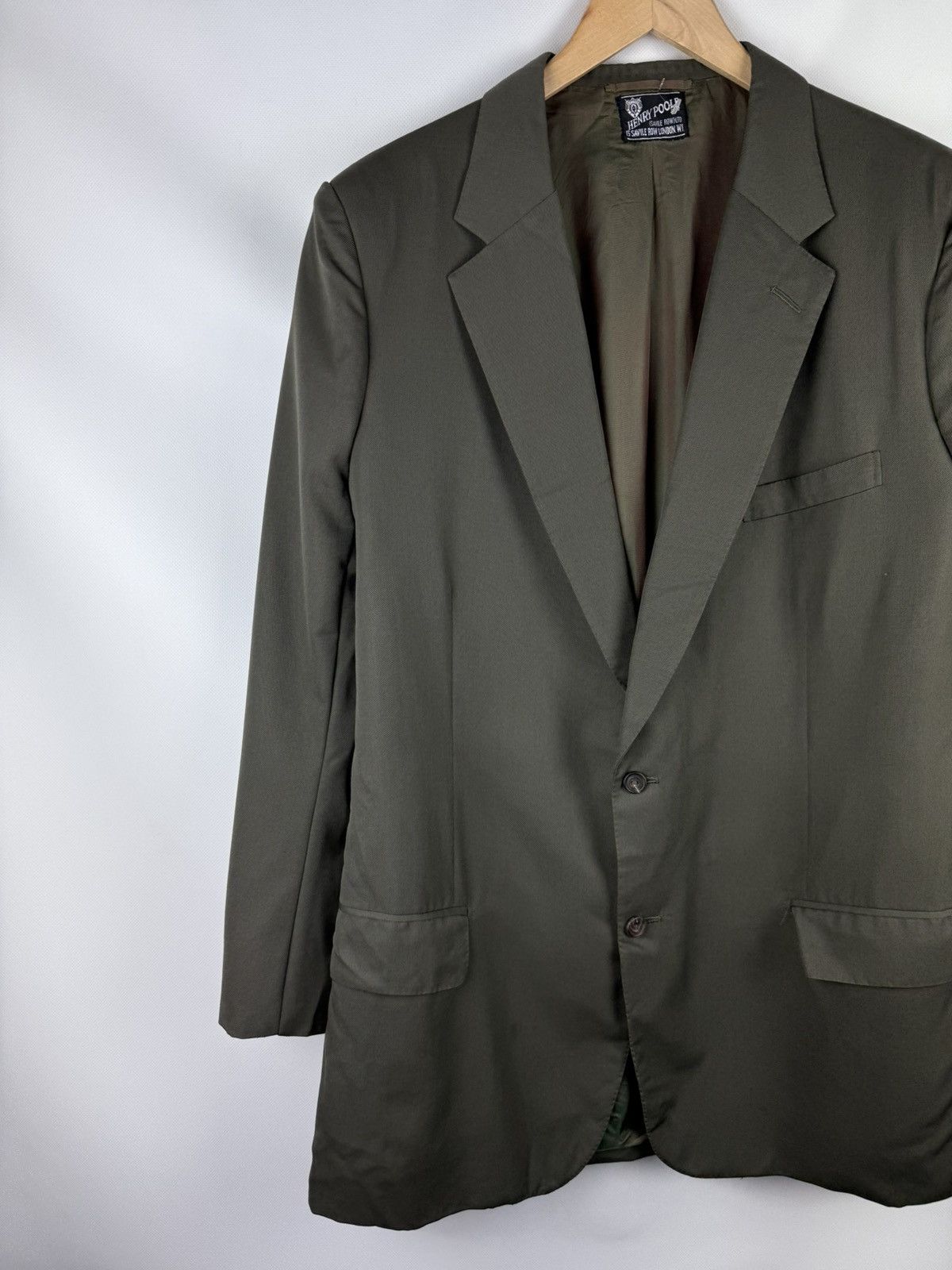 Henry Poole Henry Poole Savile Row Designer Blazer Jacket Sportcoat Size 44R - 2 Thumbnail