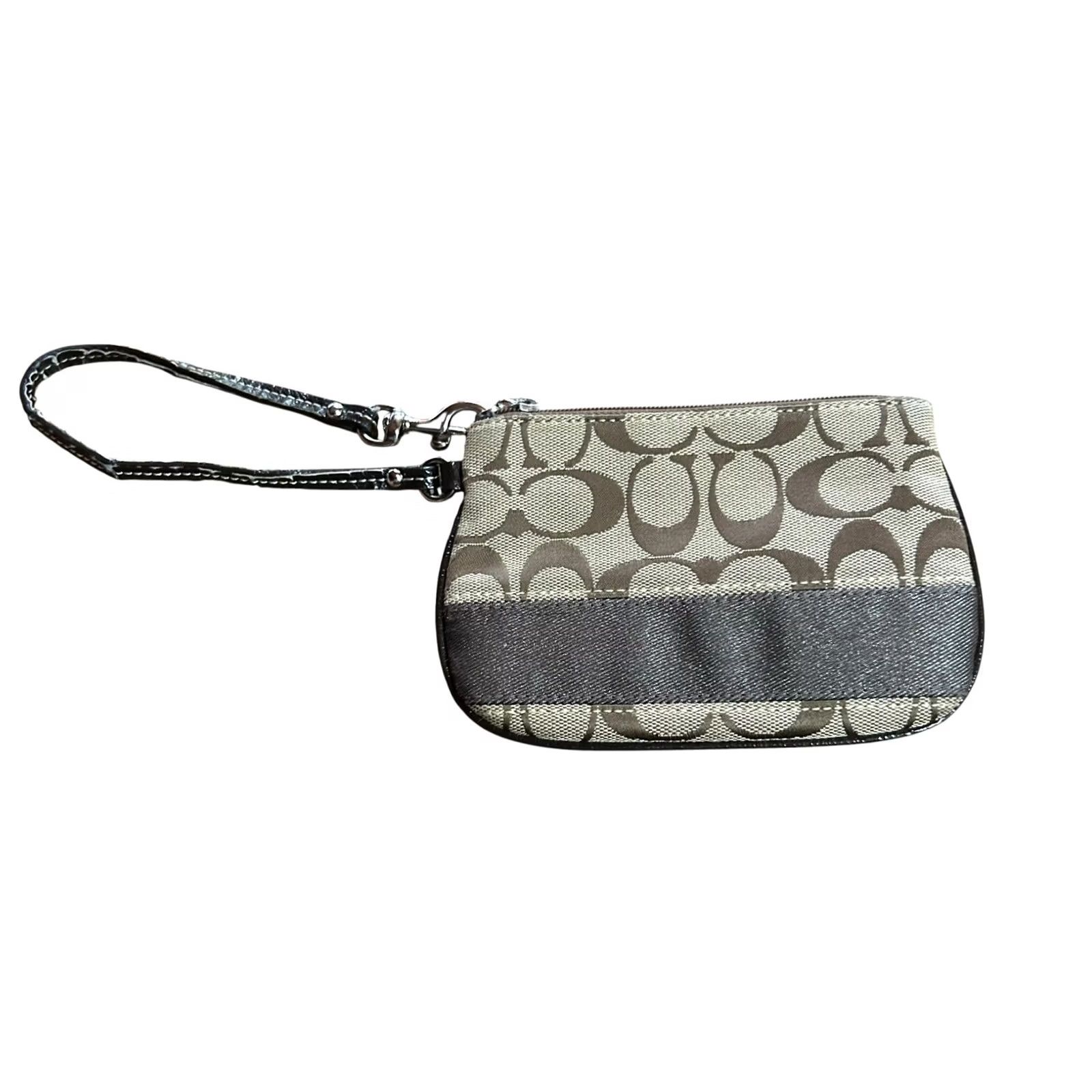 Coach Coach Signature Avary Wristlet Wallet Small Brown Jacquard Monogram Women's Read Size ONE SIZE - 2 Thumbnail