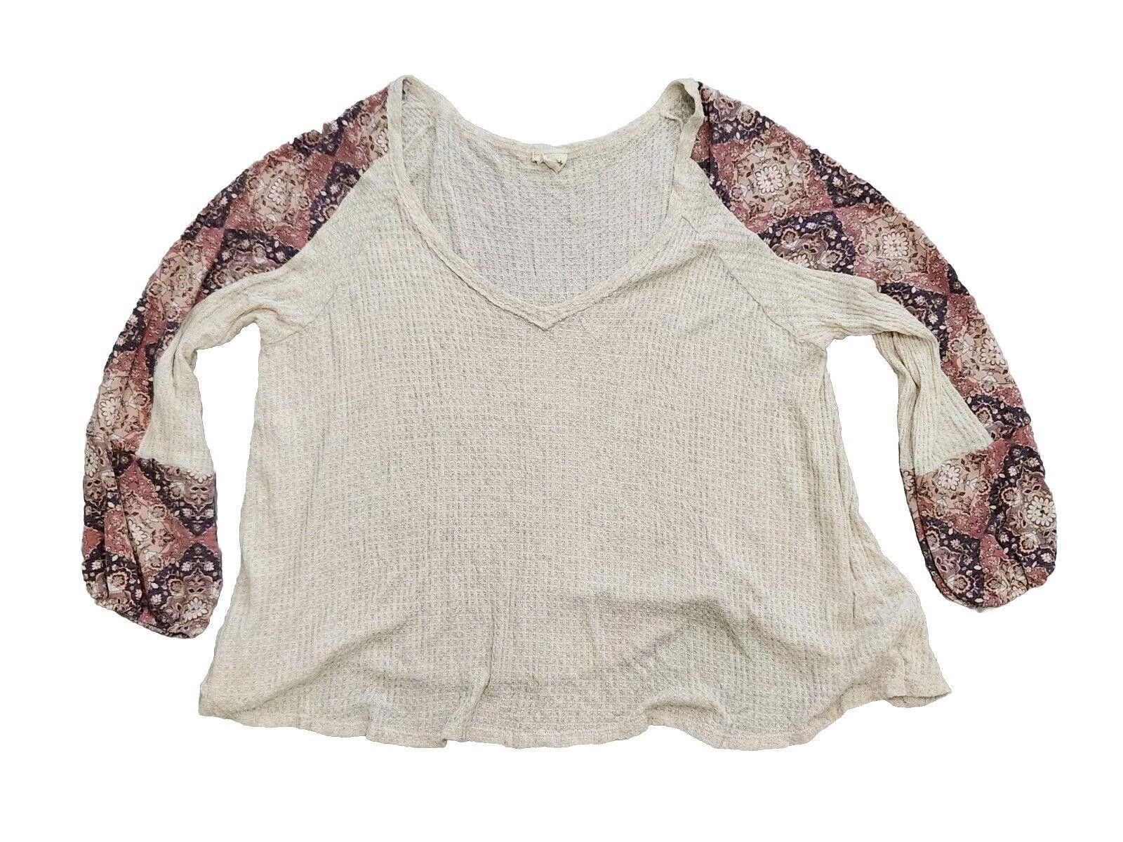 Designer Lovely Melody Sweater Top Extra Large Waffle Knit Oversized Size XL / US 12-14 / IT 48-50 - 1 Thumbnail