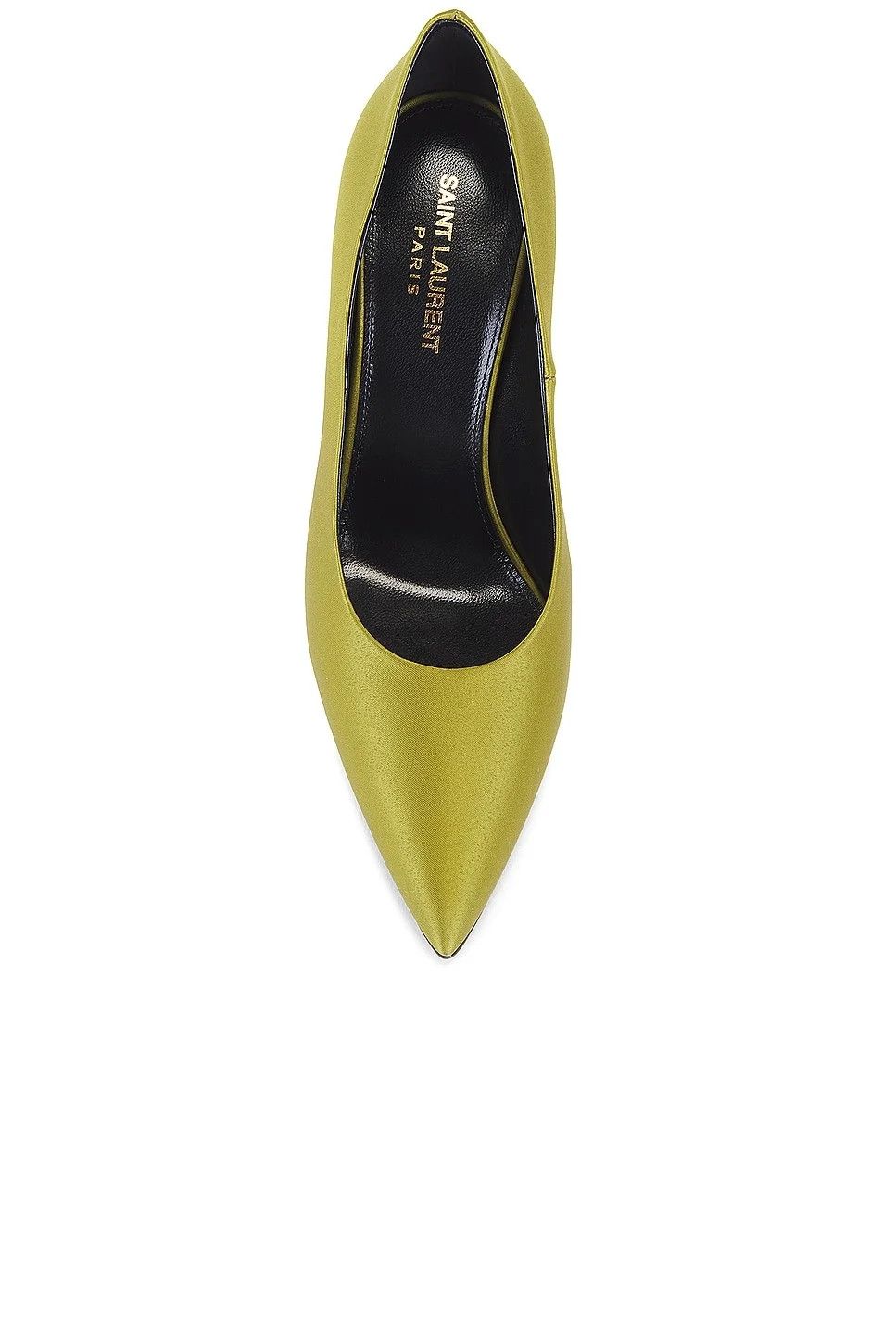 Saint Laurent Paris oc11z1125 Monceau Pumps in Satin Crepe in Green Size US 9.5 / IT 39.5 - 4 Thumbnail