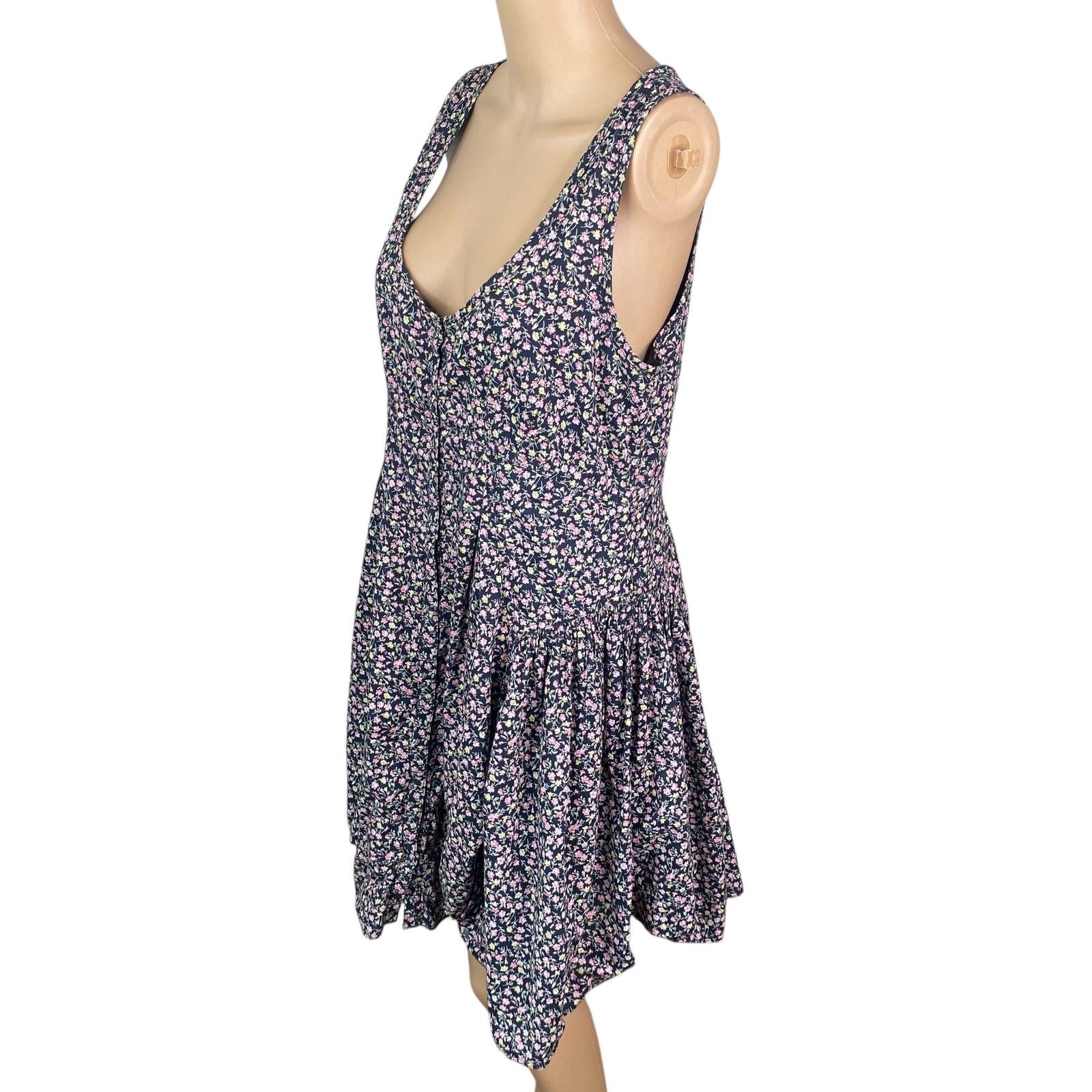 Anthropologie Anthropologie Maeve Alyssum Ditsy Floral Bustled Dress SZ 12 Size XL / US 12-14 / IT 48-50 - 8 Thumbnail