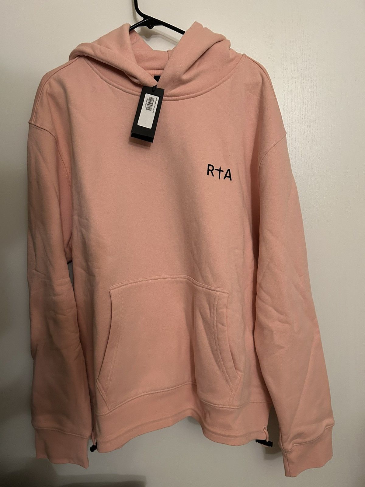 Rta NWT Men’s XL Pink RTA Stamp Logo Hoodie. Retail 265. Size US XL / EU 56 / 4 - 1 Thumbnail