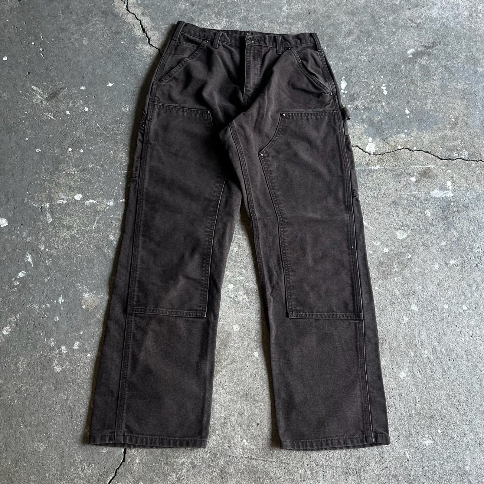 Carhartt × Vintage Carhartt brown double knee work wear carpenter pants Size US 29 - 1 Thumbnail