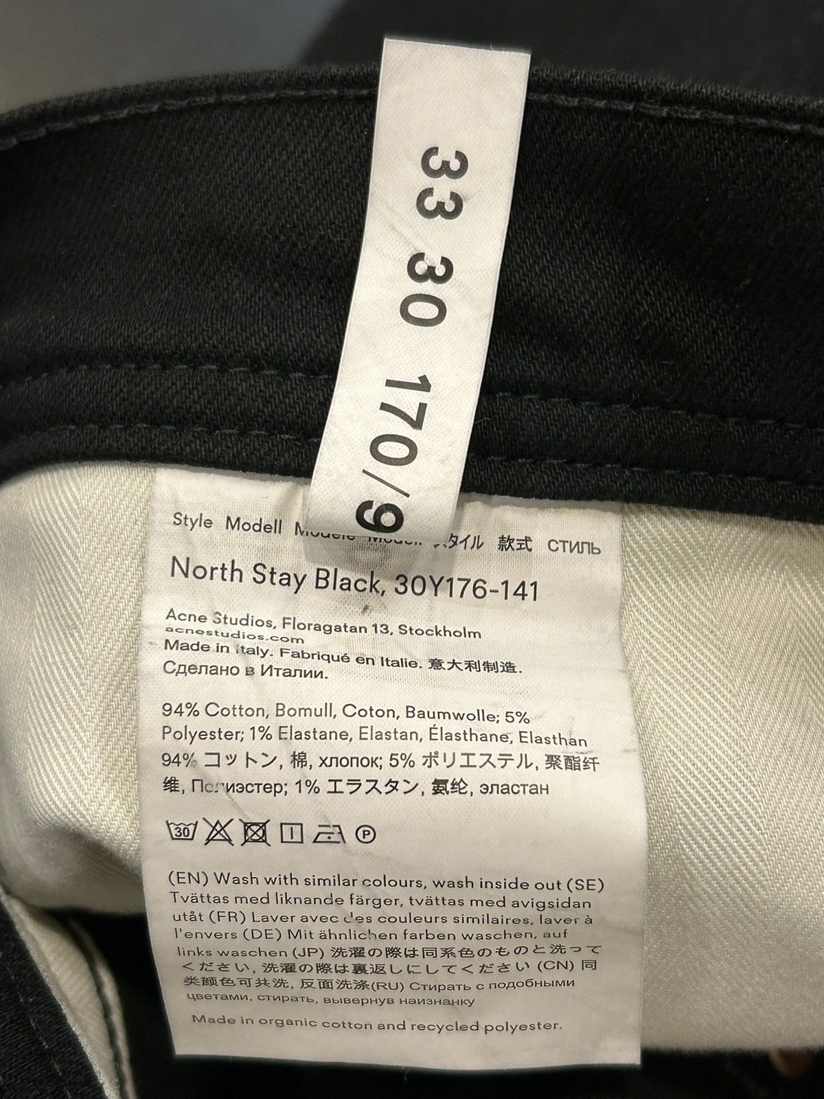 Acne Studios Acne Studios Black Denim Jeans Size US 30 / EU 46 - 4 Thumbnail