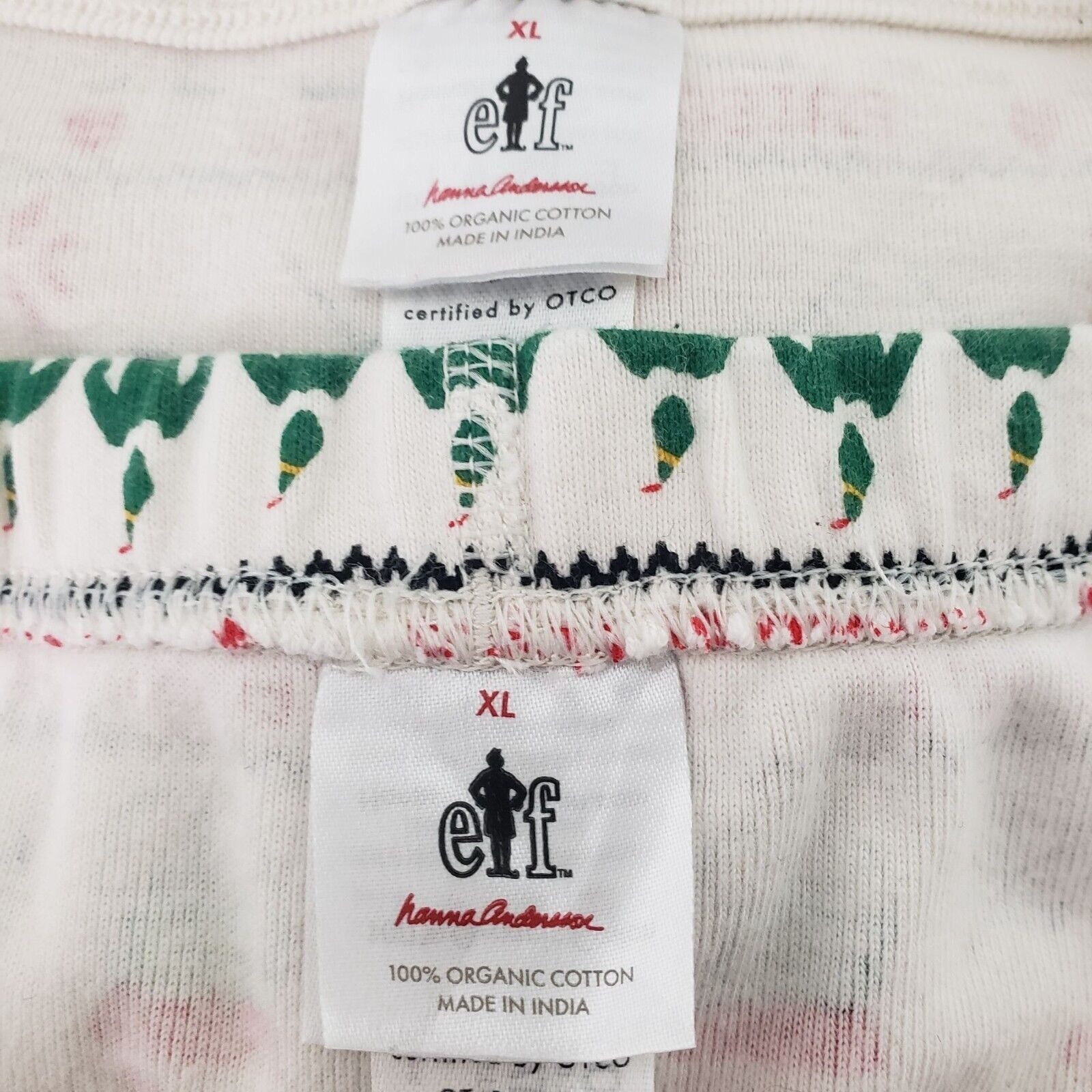 Designer Hanna Andersson ELF PJ Christmas Set Womens Size XL Organic Size XL / US 12-14 / IT 48-50 - 5 Thumbnail