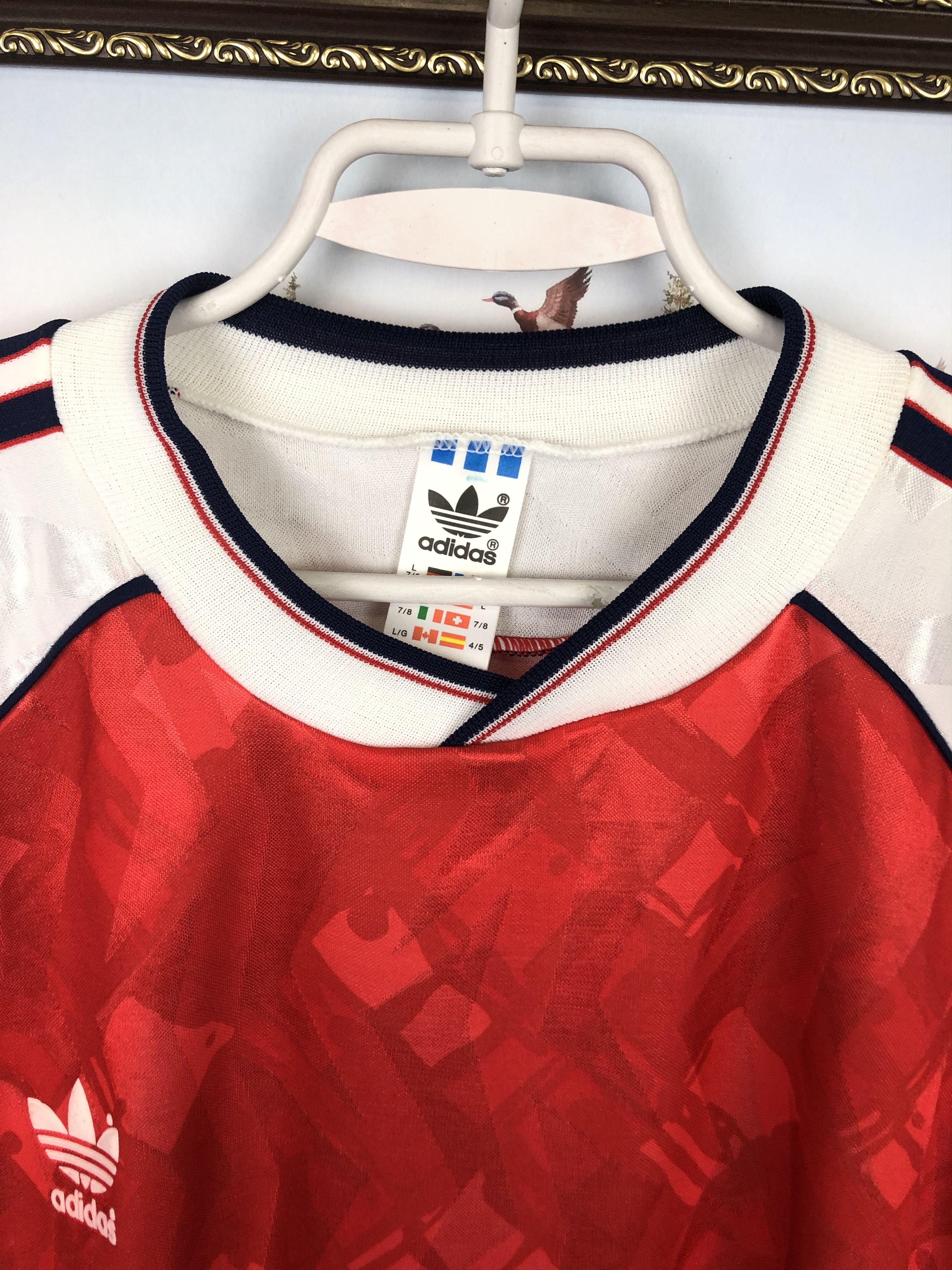 Adidas Vintage 90's Arsenal Football Template Shirt Soccer Jersey Size US L / EU 52-54 / 3 - 4 Thumbnail