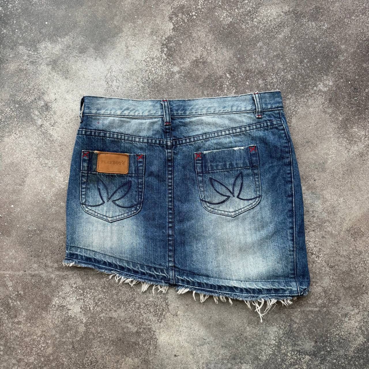 20471120 × Japanese Brand Playboy Vintage Washed Skirt Size 30" / US 8 / IT 44 - 5 Thumbnail