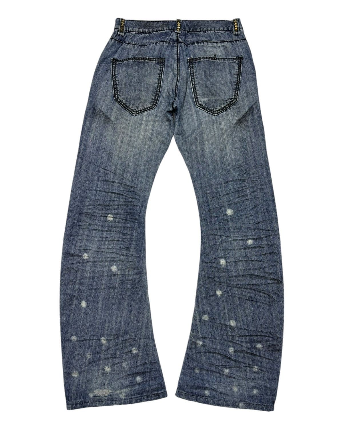 If Six Was Nine RARE🔥OBELISK STYLE LUXURY GENDER CURVED FLARE JEANS Size US 28 / EU 44 - 8 Thumbnail