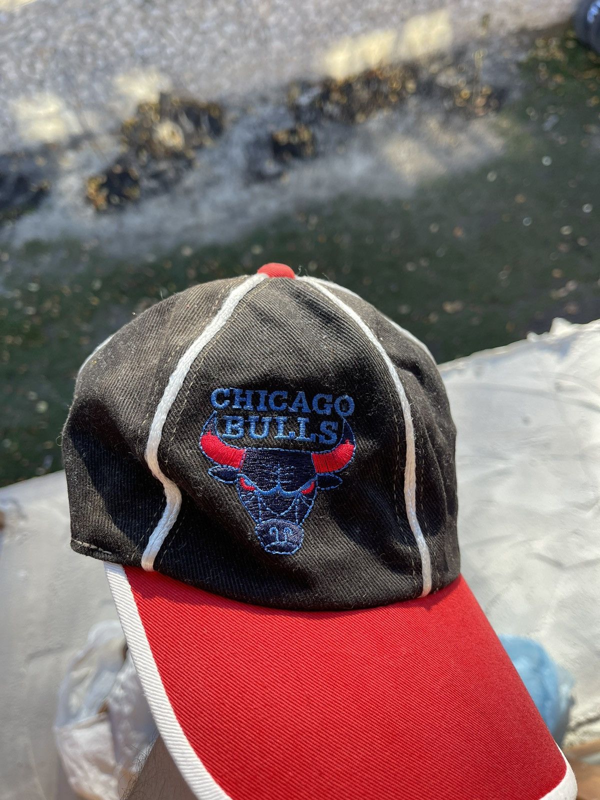 NBA × Vintage 🔥Rare Chicago Bulls Vintage 90s Cap Hat Basketball Size ONE SIZE - 3 Thumbnail