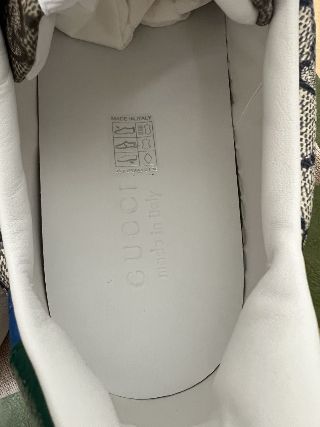 GUCCI GG SNEAKER BEIGE RED BLUE