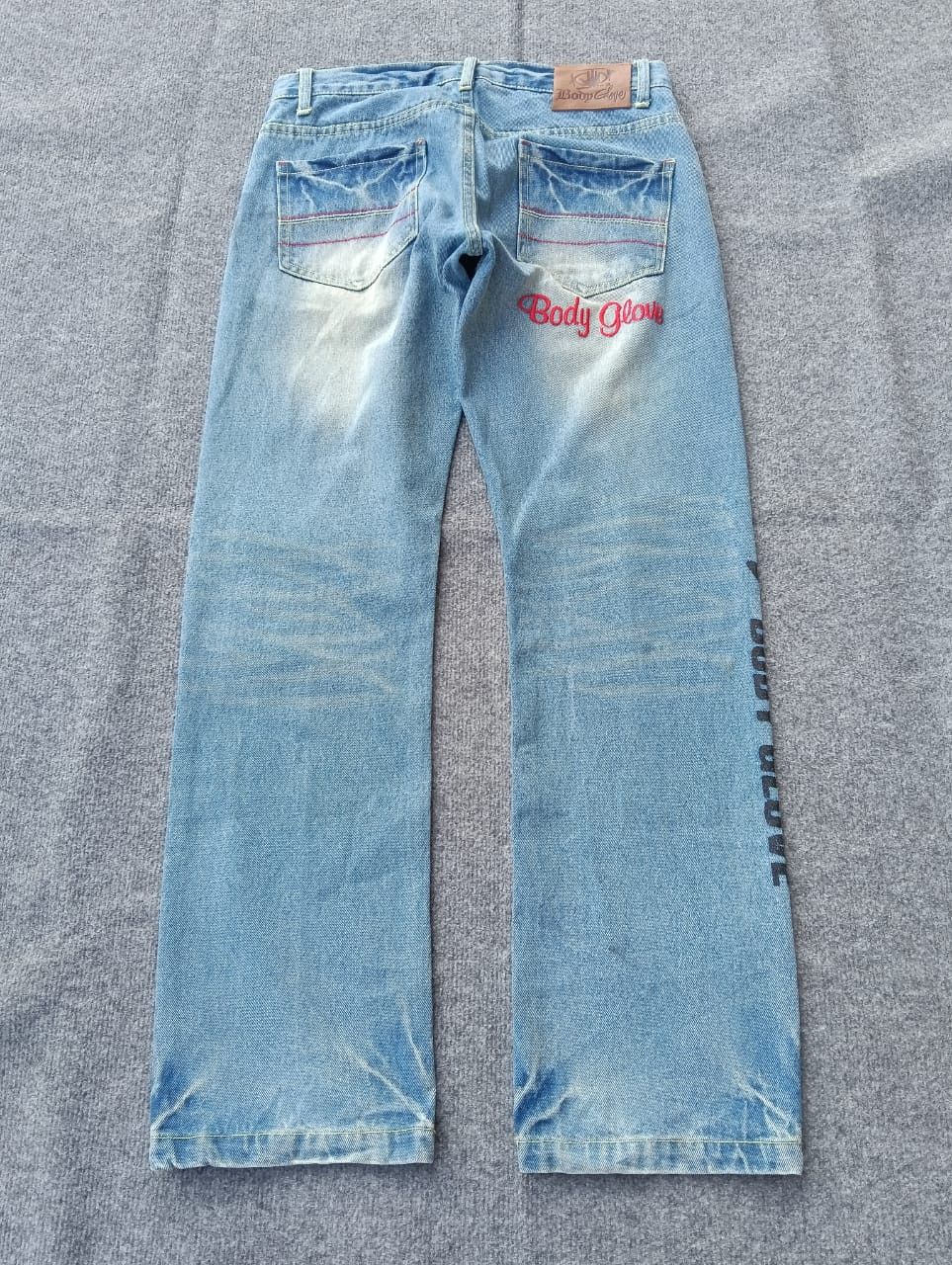 Body Glove Y2K 2011 Body Glove "California" Spellout Distressed Jeans. Size US 31 - 2 Thumbnail