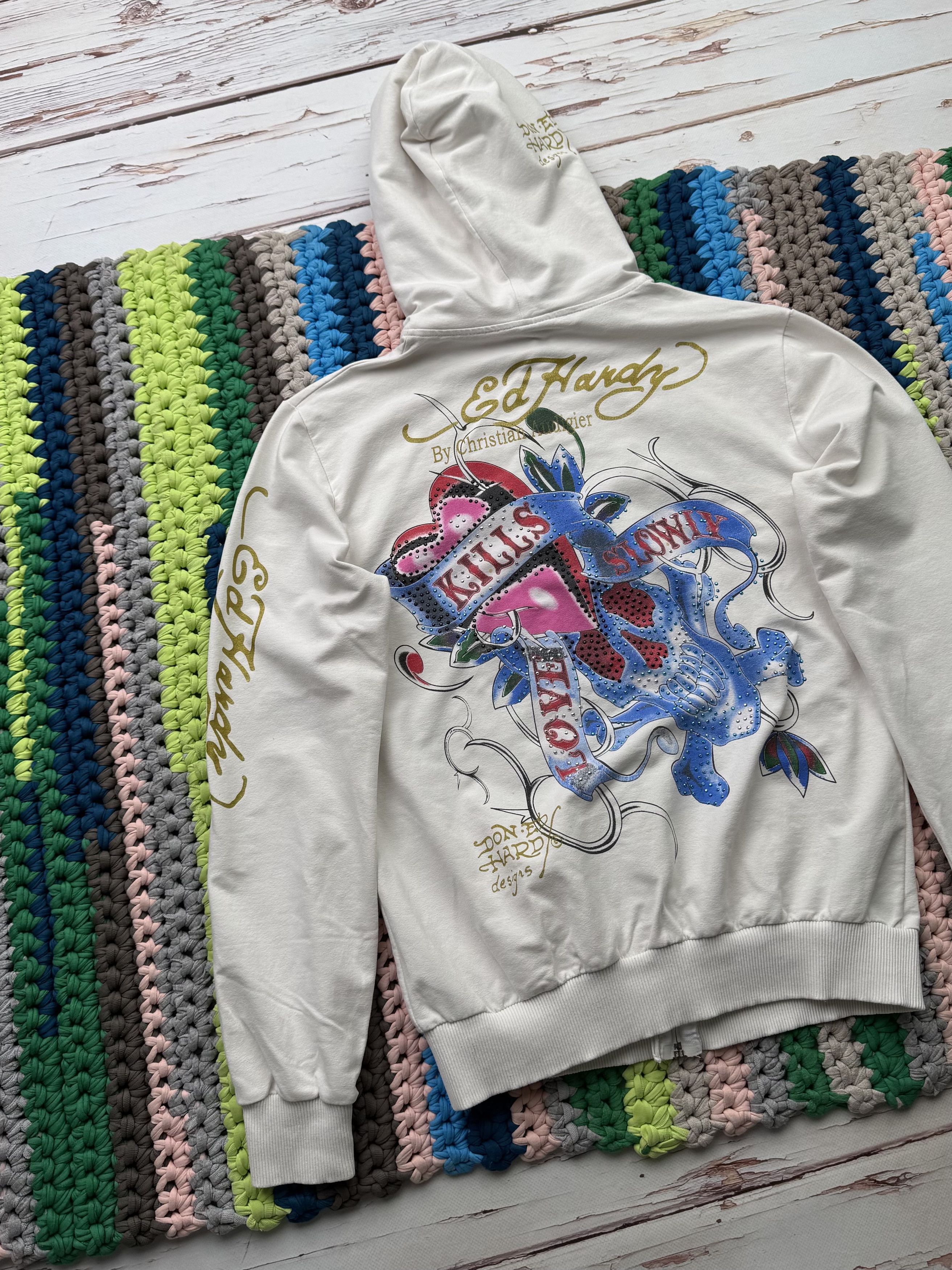 Ed Hardy Ed Hardy Vintage Hoodie Size M / US 6-8 / IT 42-44 - 10 Thumbnail