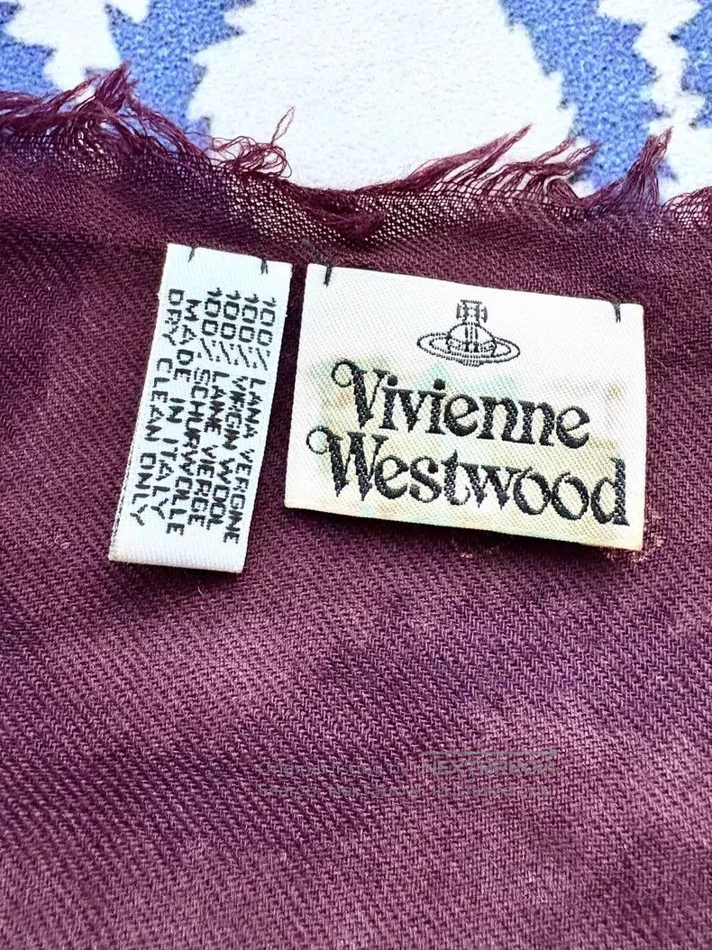 Vivienne Westwood Vivienne Westwood Vintage Burgundy Full Print Saturn Large Size ONE SIZE - 6 Thumbnail
