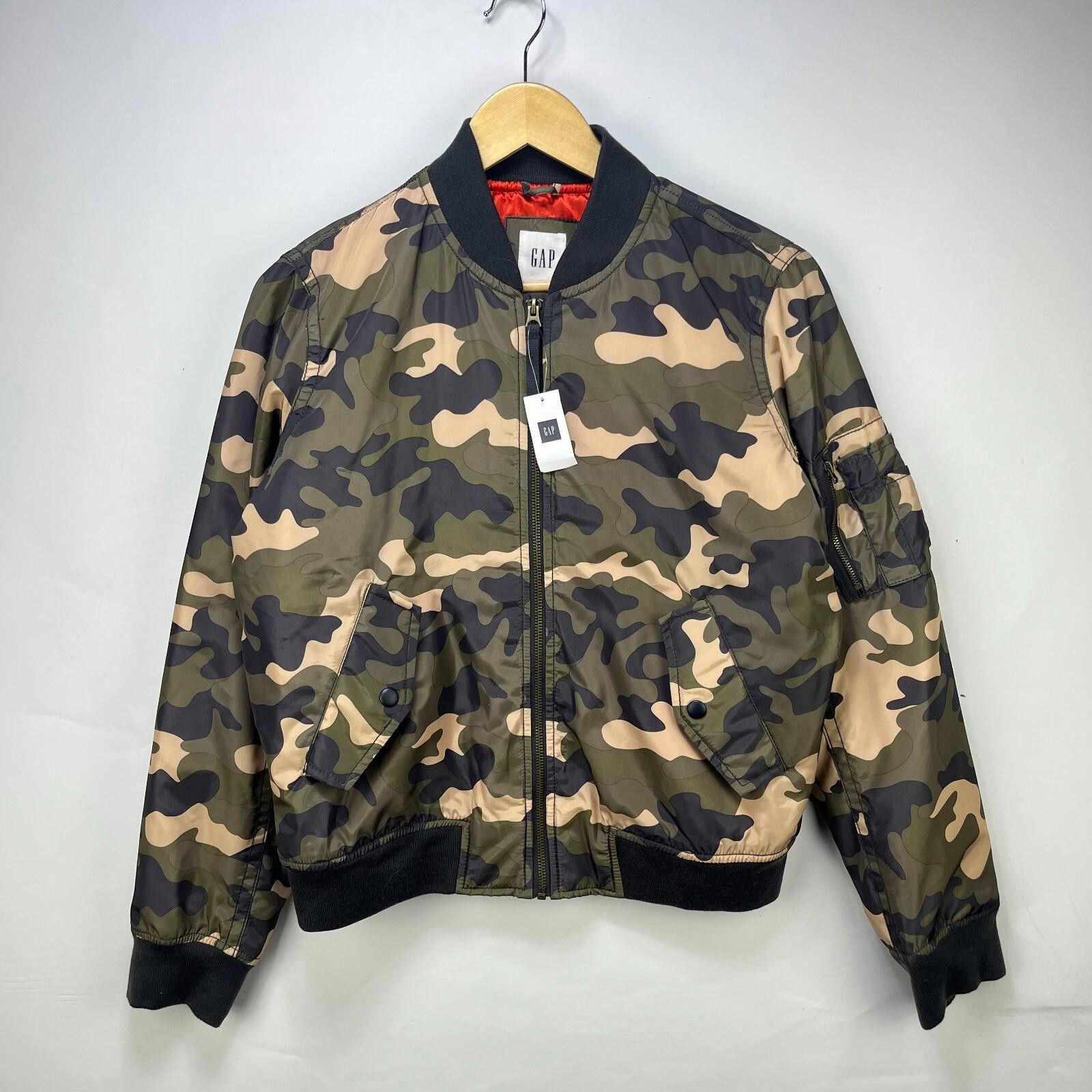 Gap Gap Camo Flight Bomber Jacket Zip Up Medium Brand New Size US M / EU 48-50 / 2 - 1 Thumbnail
