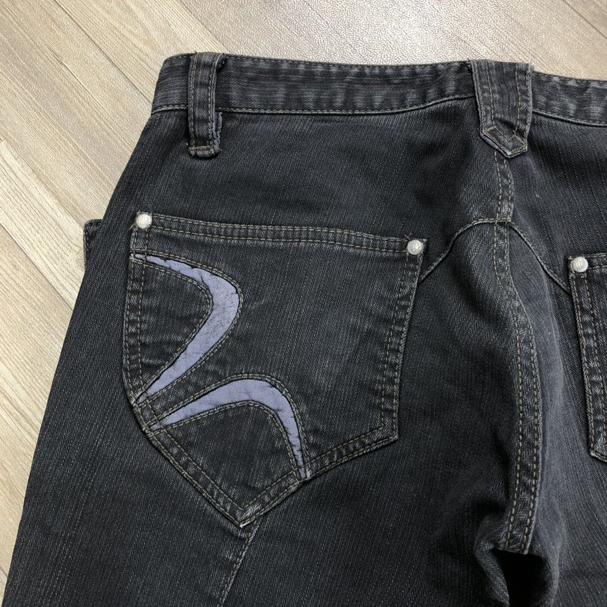 Hysteric Glamour × If Six Was Nine × Nicole Club 🇯🇵 2000s Nicole Club For Men Lgb Harajuku Style Flared Jeans Size US 31 - 18 Thumbnail