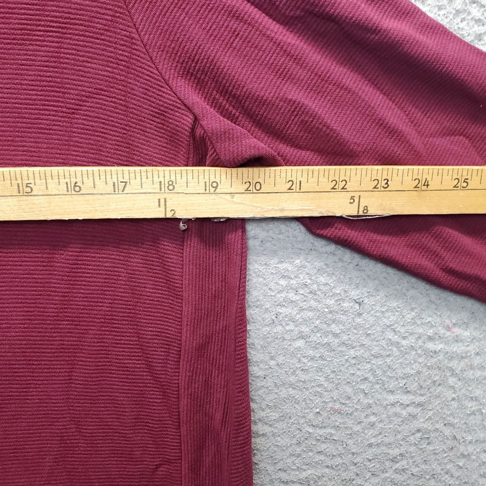 J. Jill J. Jill Sweater Dress Womens Petite L Burgundy Ribbed Knit Long Sleeve Pullover Size L / US 10 / IT 46 - 3 Thumbnail