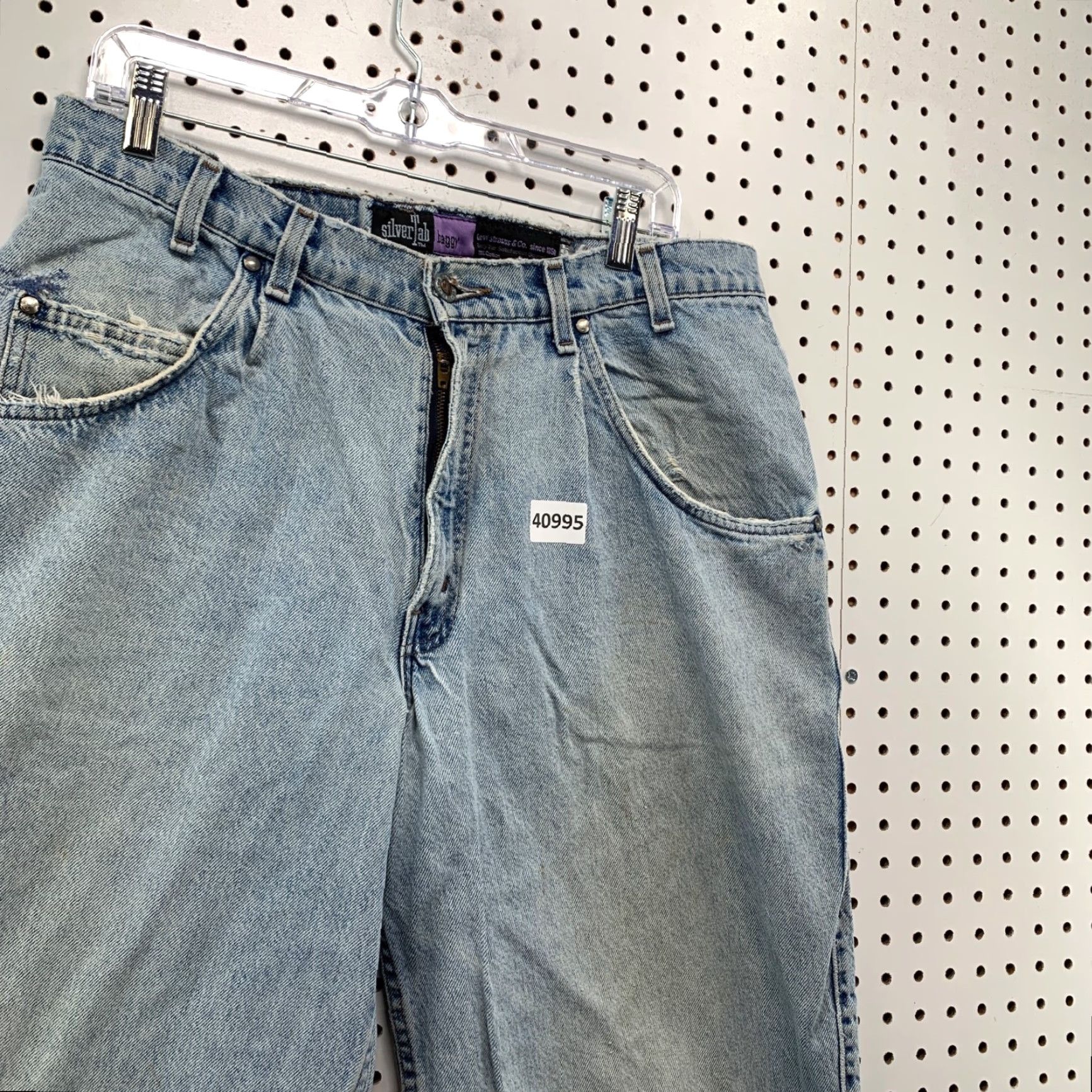 Vintage VINTAGE 90s Levi's SilverTab Baggy Jeans Men's Size 36x32 Light Wash USA Relaxed Fit Denim Size US 36 / EU 52 - 6 Thumbnail
